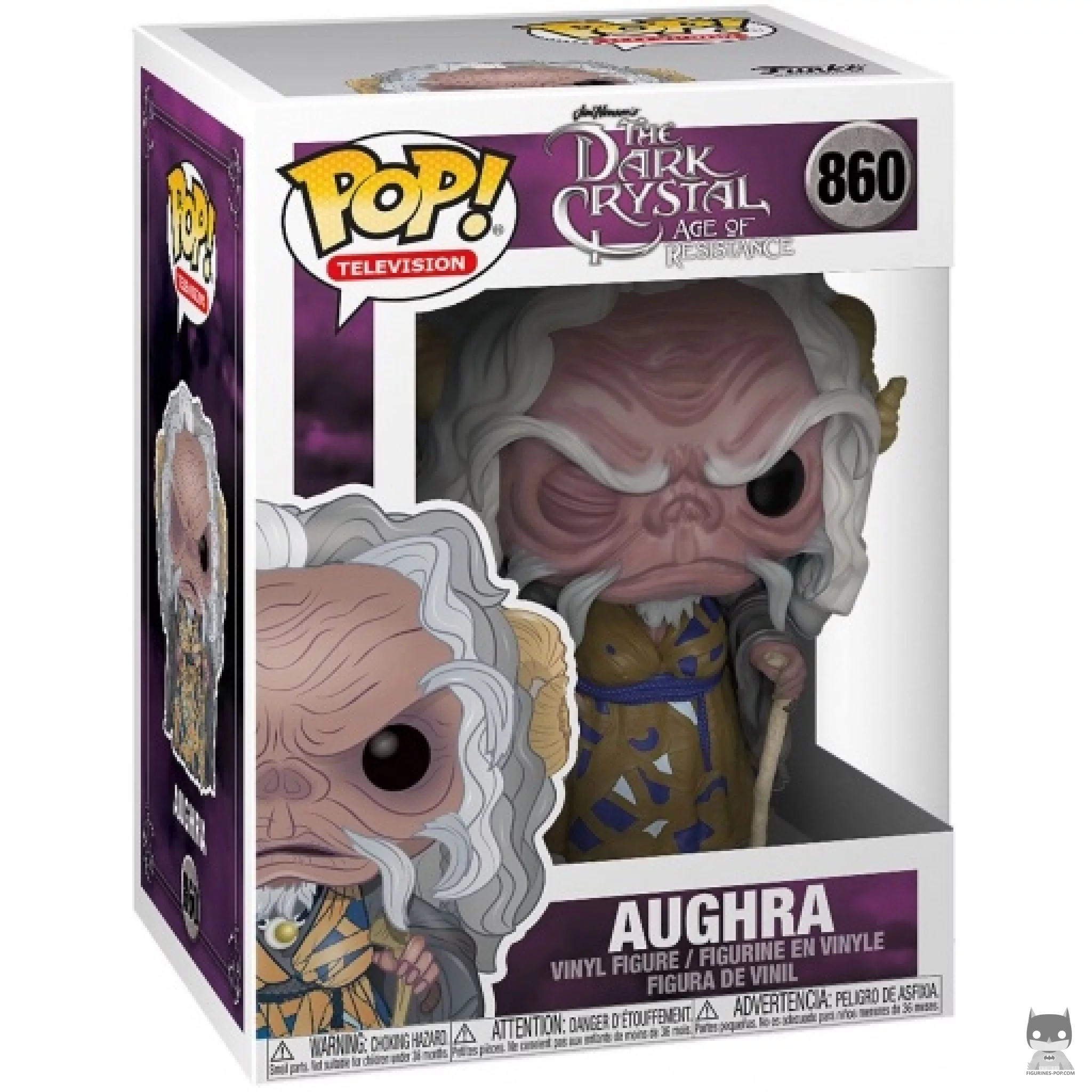Figura Funko Pop! Aughra en su caja