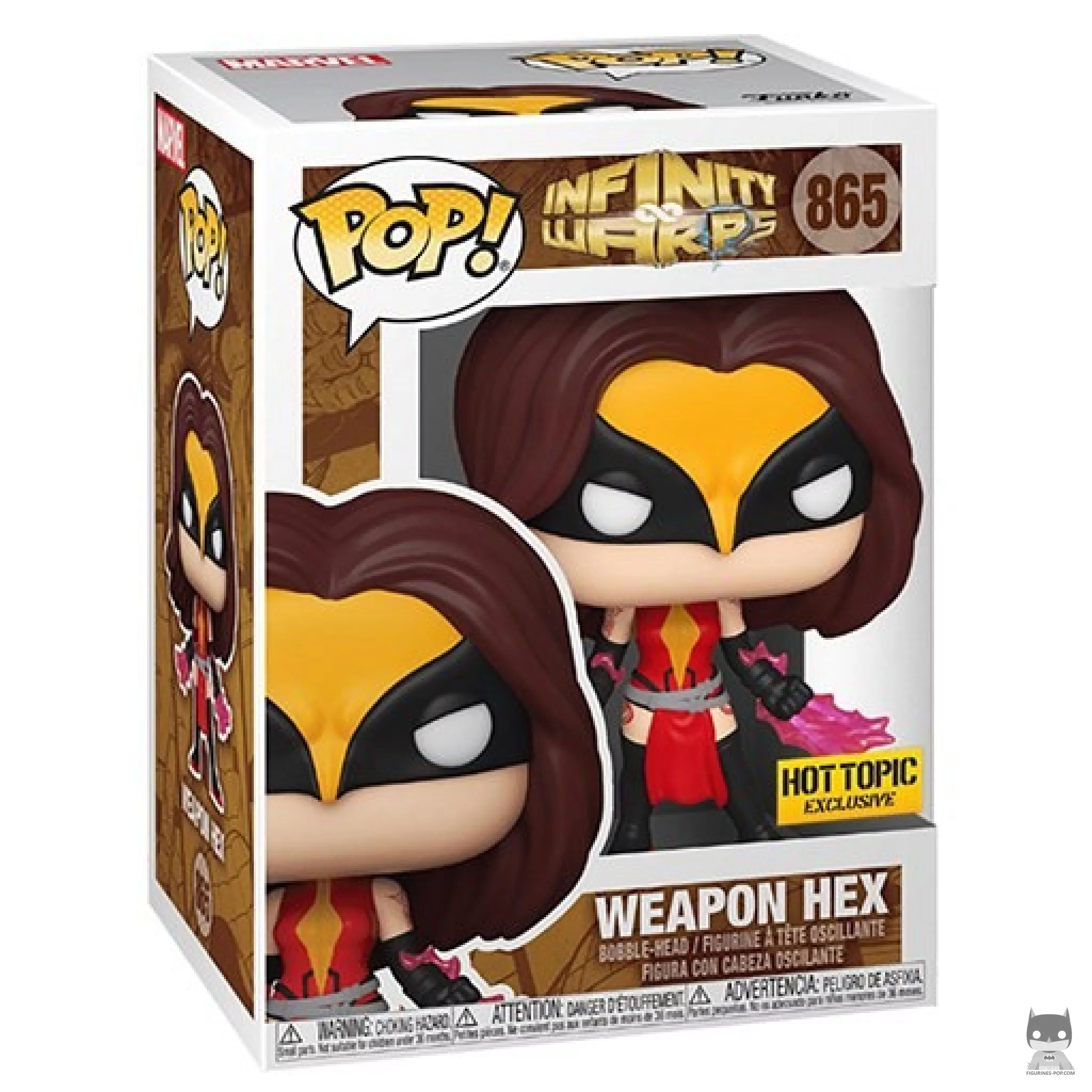 Figura Funko Pop! Weapon Hex en su caja