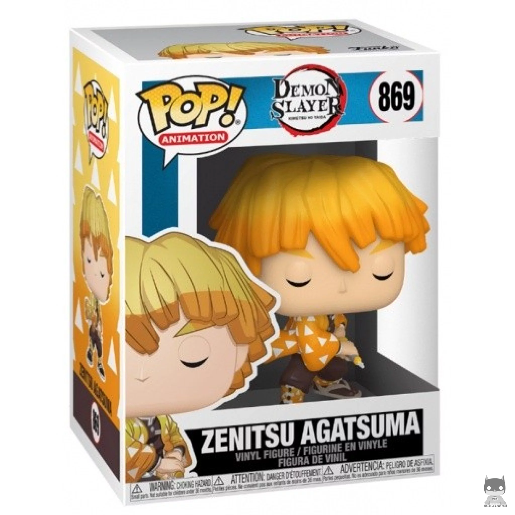 Figura Funko Pop! Zenitsu Agatsuma en su caja