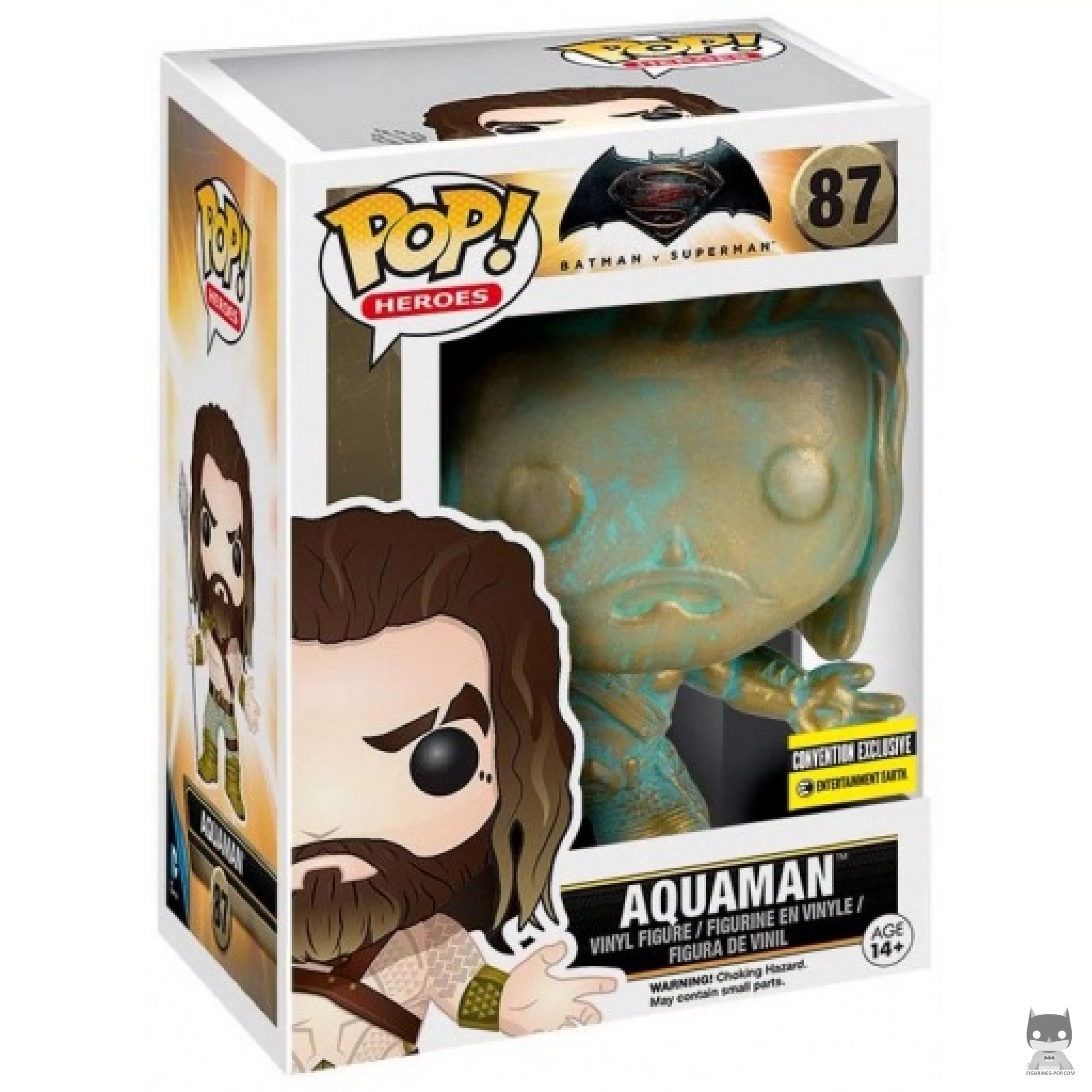 Figura Funko Pop! Aquaman (Pátina) en su caja