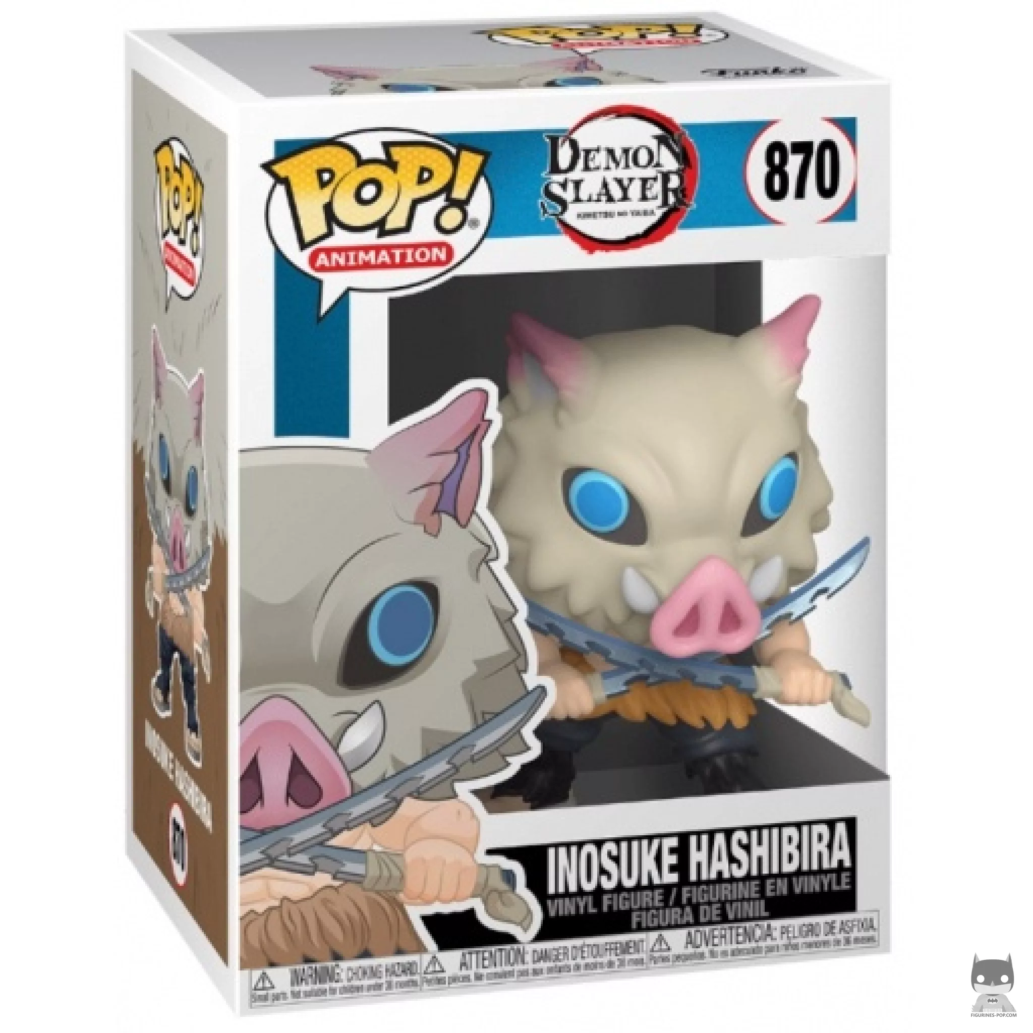 Figura Funko Pop! Inosuke Hashibira en su caja