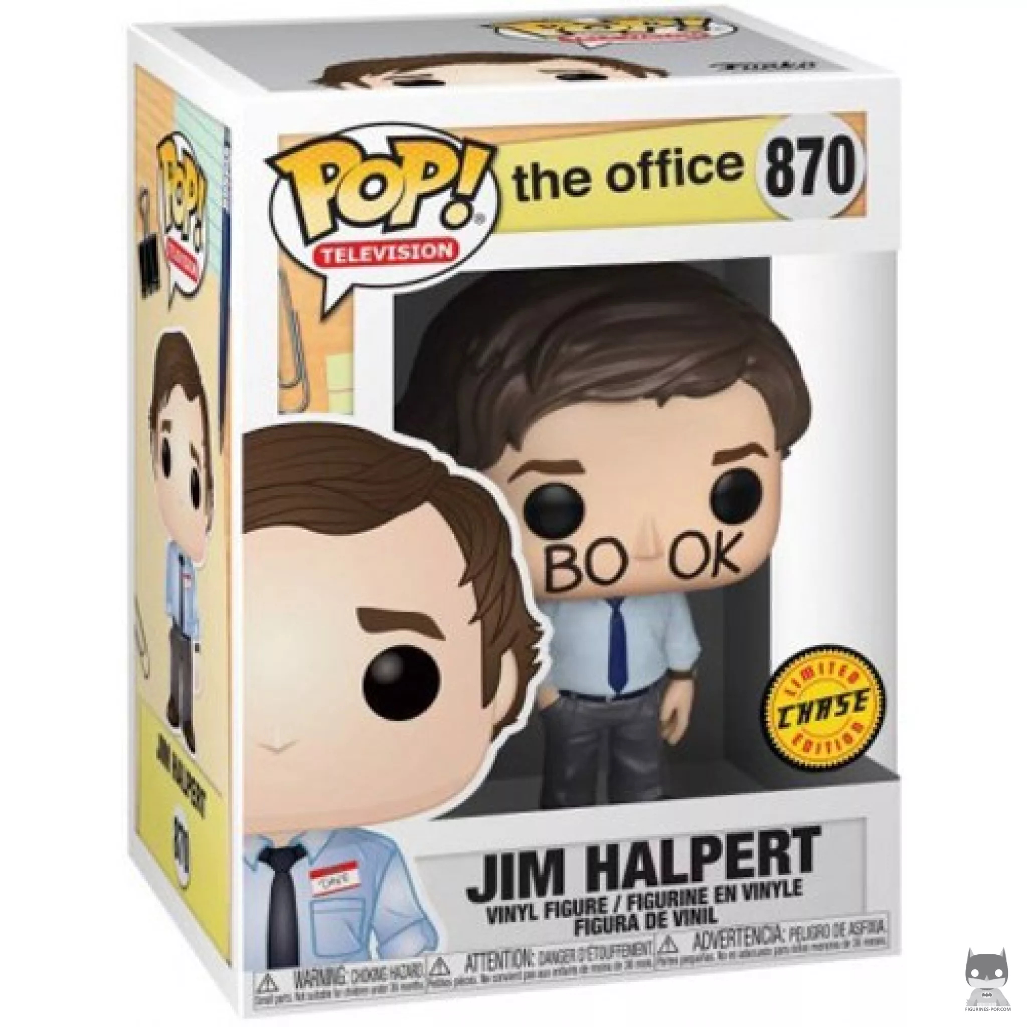 Figura Funko Pop! Jim Halpert (Chase) en su caja