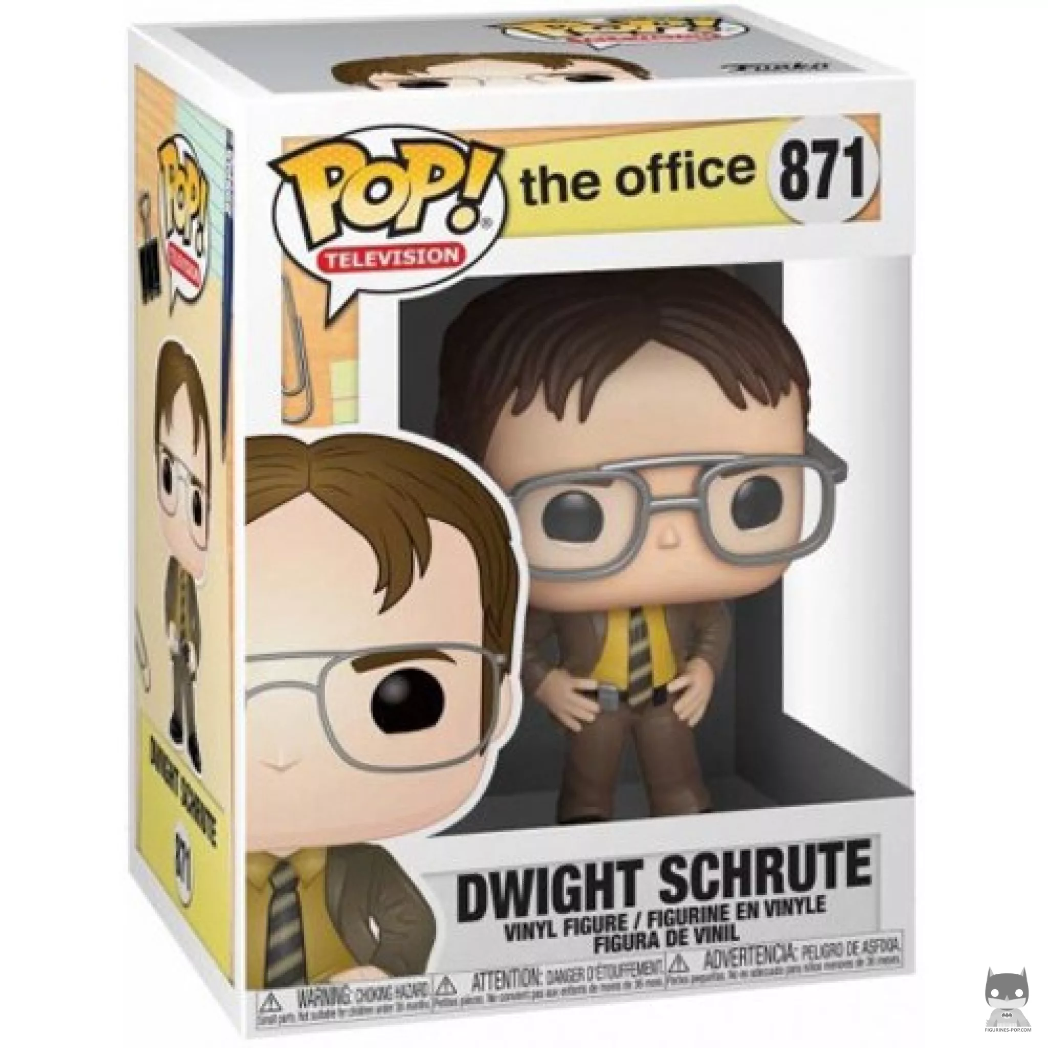 Figura Funko Pop! Dwight Schrute en su caja