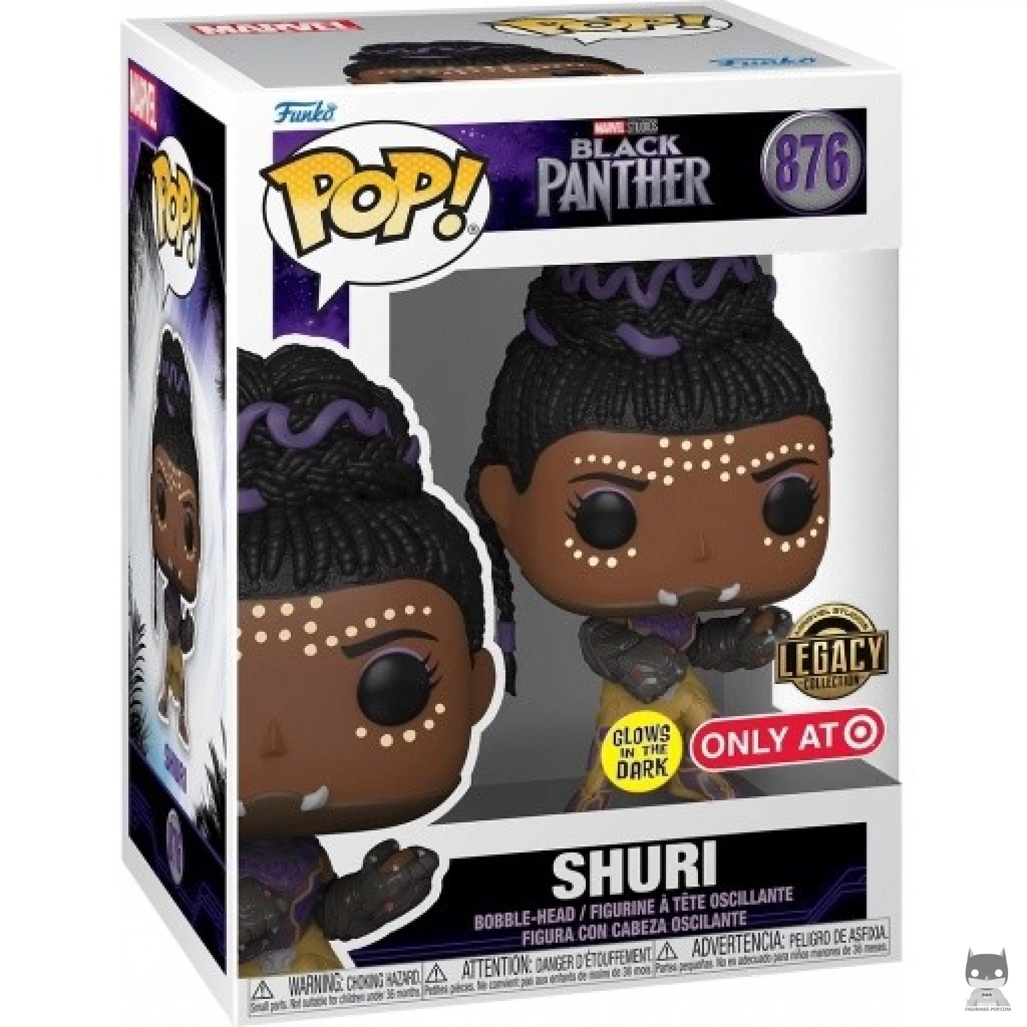 Figura Funko Pop! Shuri (Brilla en la oscuridad) en su caja
