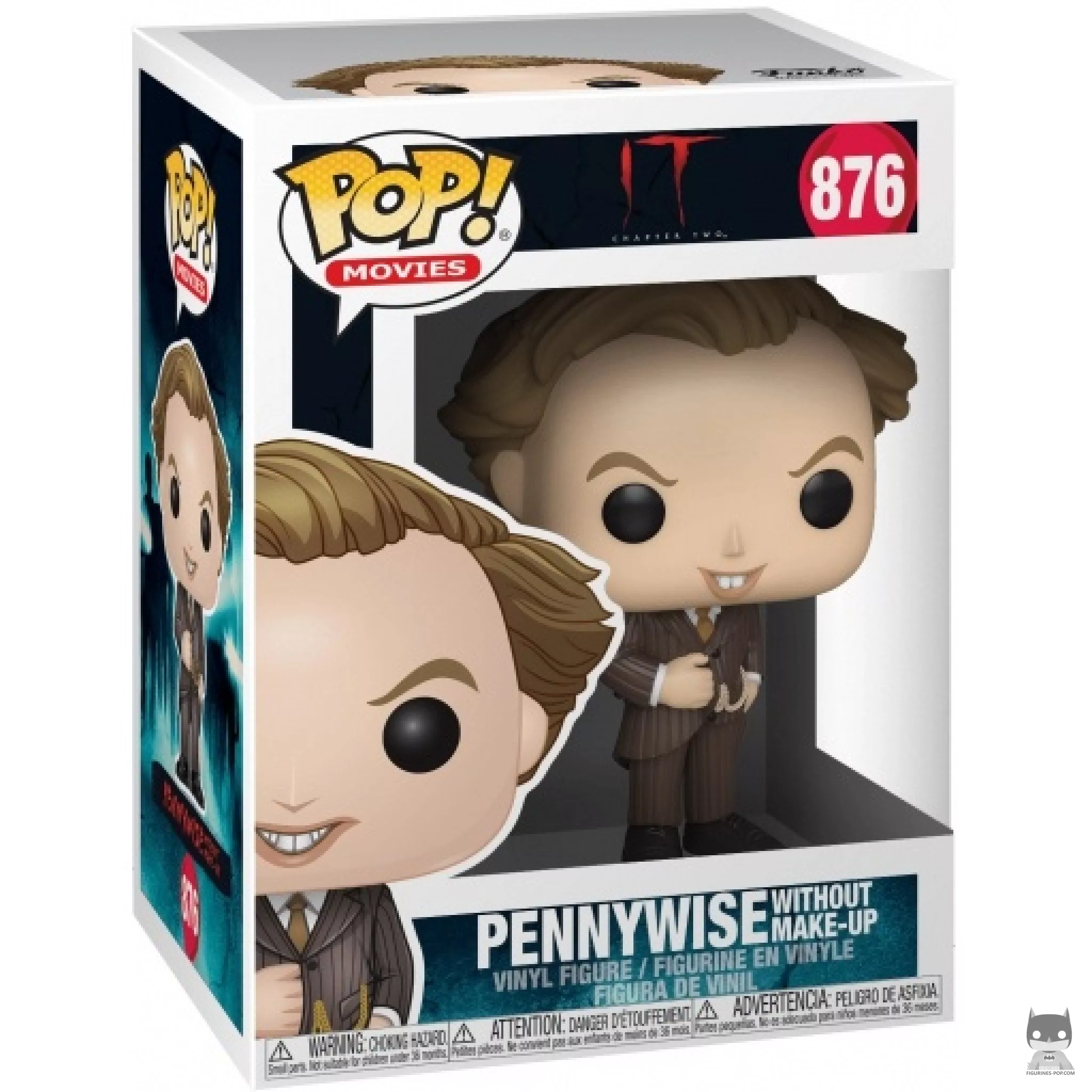 Figura Funko Pop! Pennywise sin maquillaje en su caja