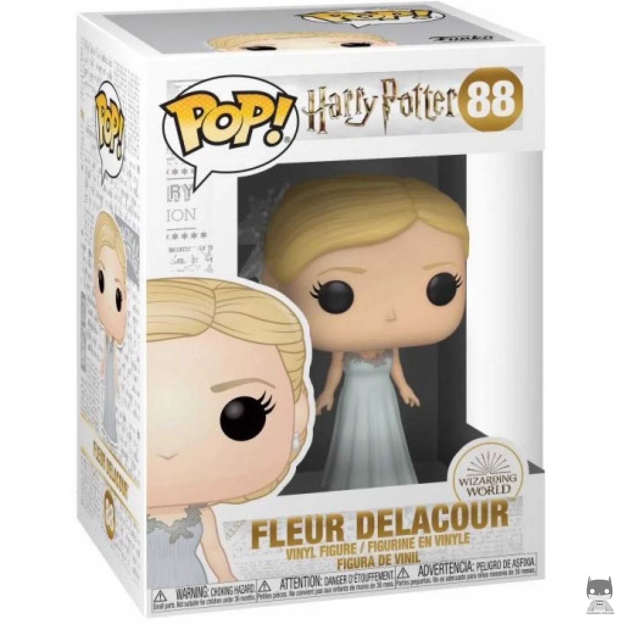 Figura Funko Pop! Fleur Delacour en el Baile de Navidad en su caja