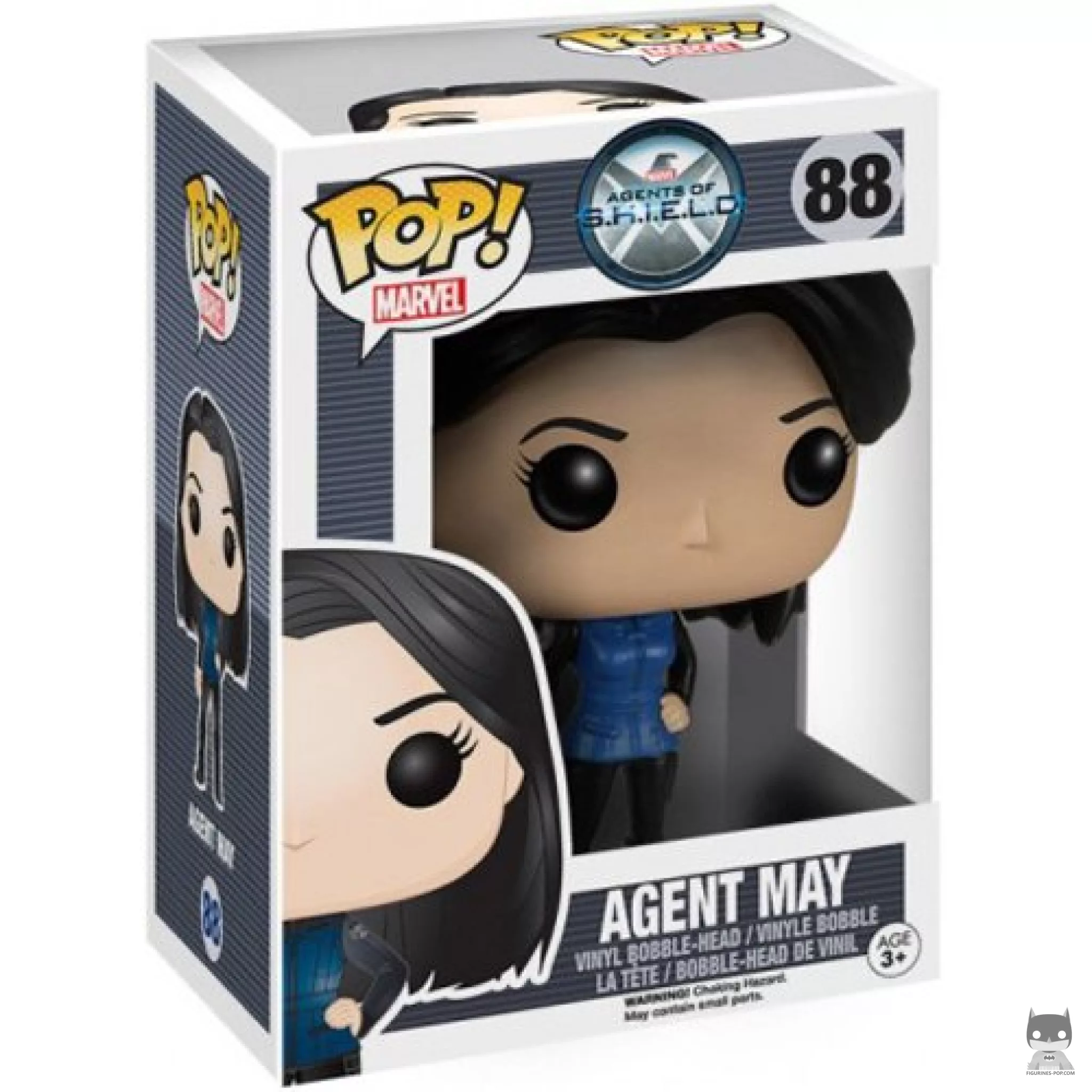 Figura Funko Pop! Agente May en su caja