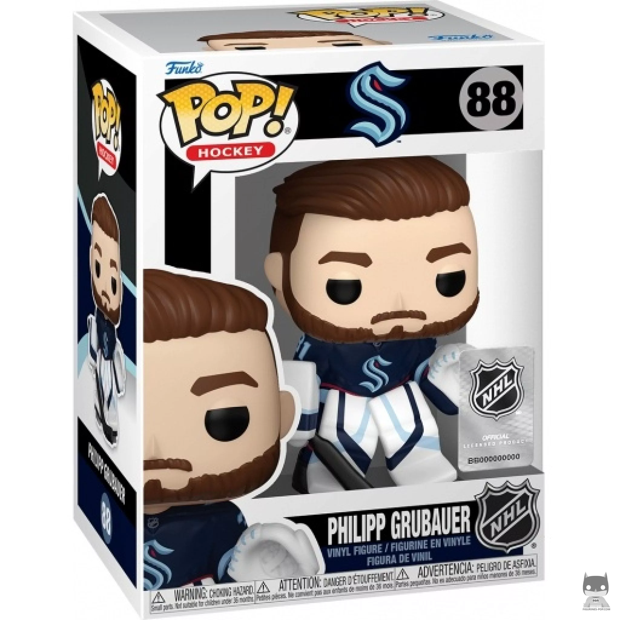 Figura Funko Pop! Philipp Grubauer en su caja
