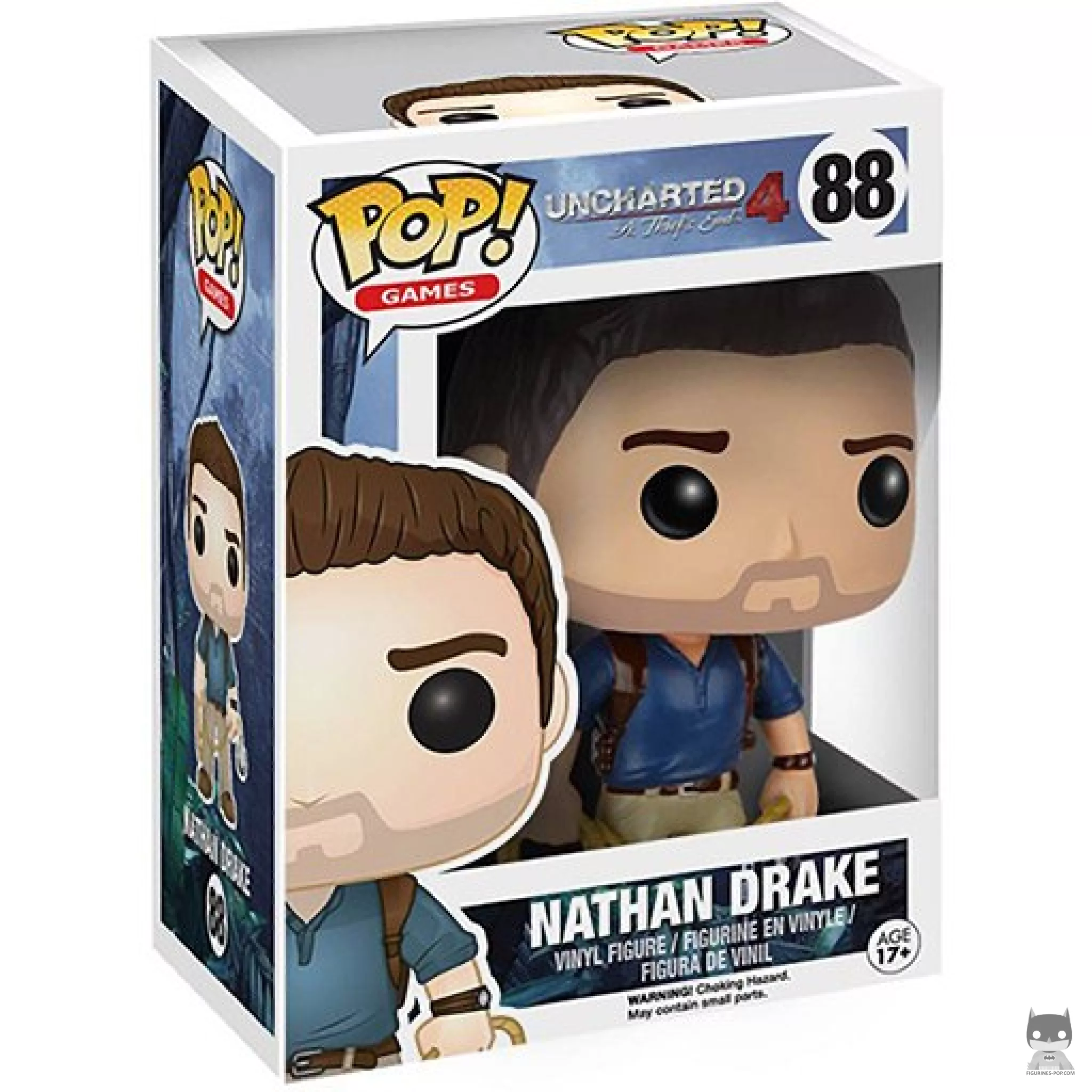Figura Funko Pop! Nathan Drake en su caja