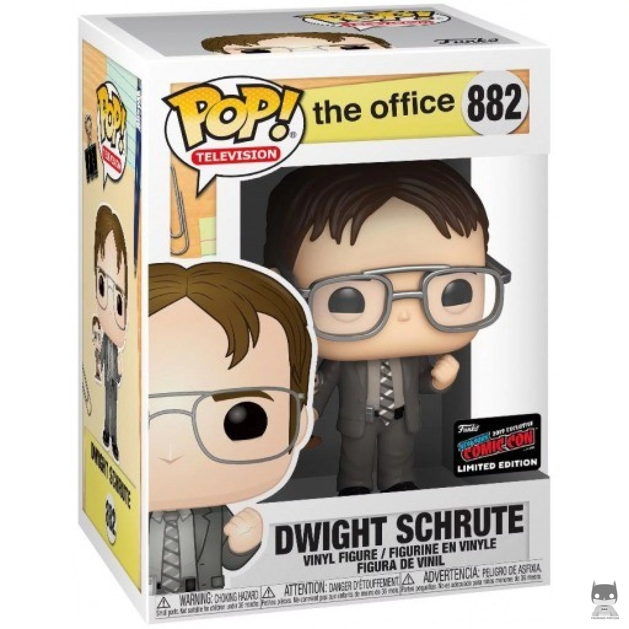 Figura Funko Pop! Dwight Schrute en su caja