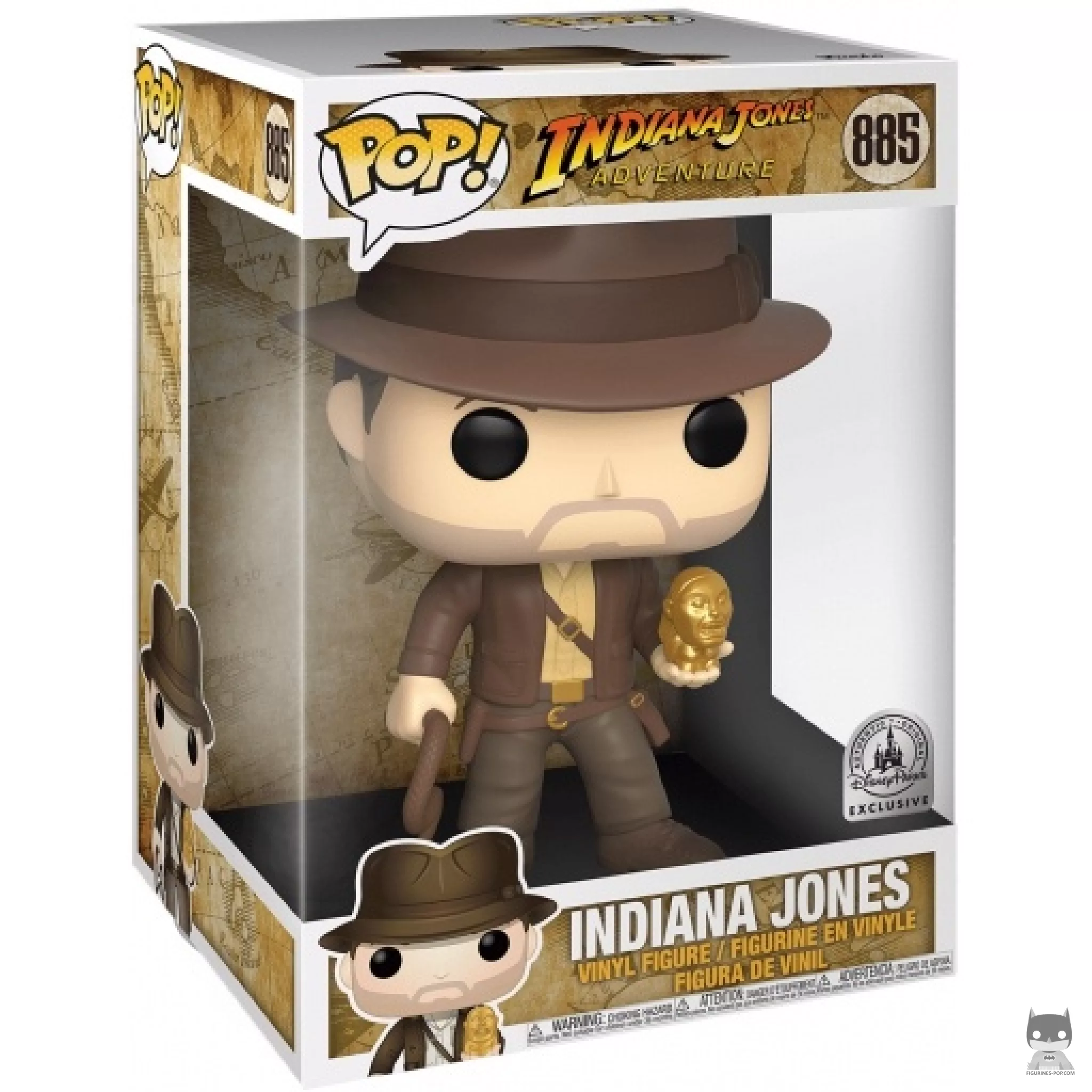Figura Funko Pop! Indiana Jones (Supersized) en su caja