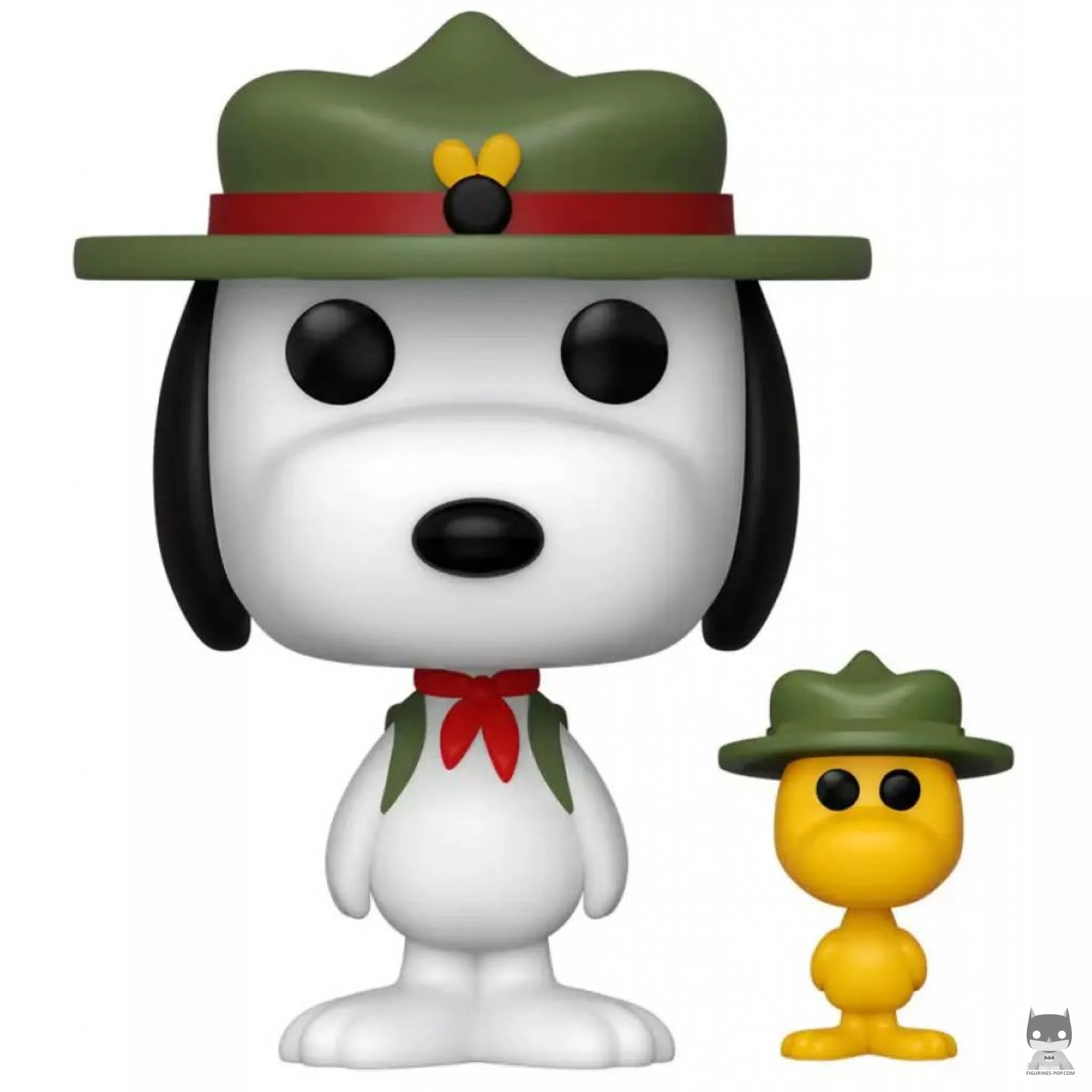 Figura Funko Pop! Snoopy Beagle Scout con Woodstock (Peanuts)