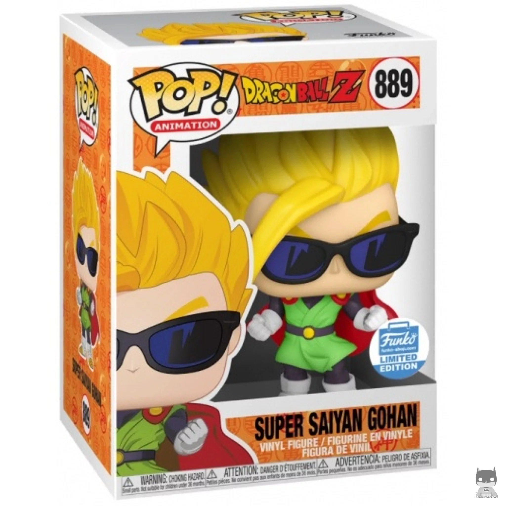 Figura Funko Pop! Gohan Super Saiyan en su caja