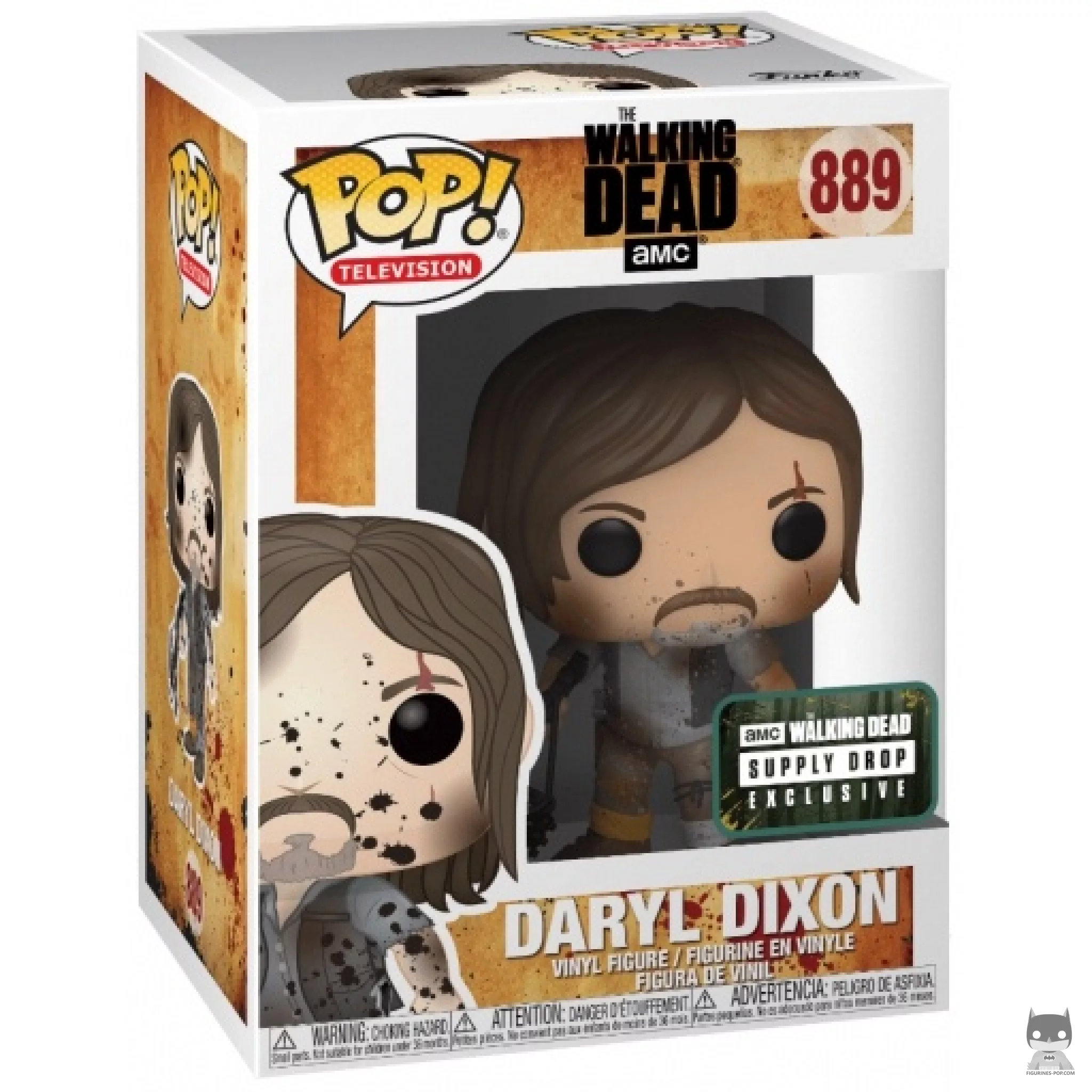 Figura Funko Pop! Daryl Dixon con barro en su caja