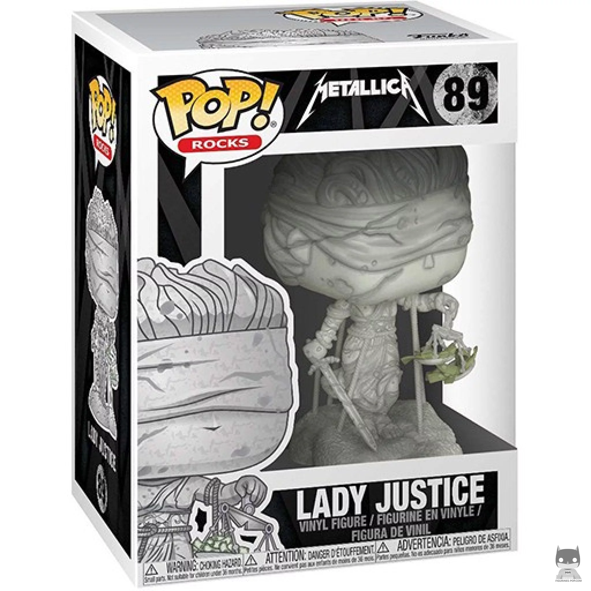Figura Funko Pop! Dama de la Justicia en su caja