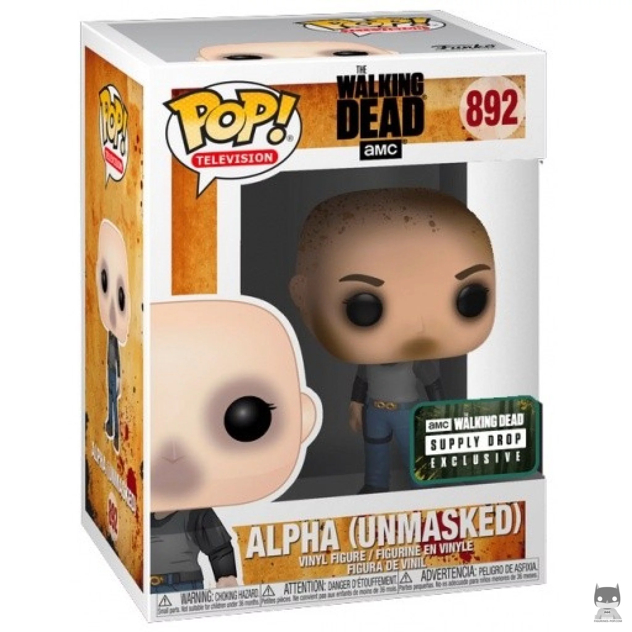 Figura Funko Pop! Alpha sin máscara en su caja