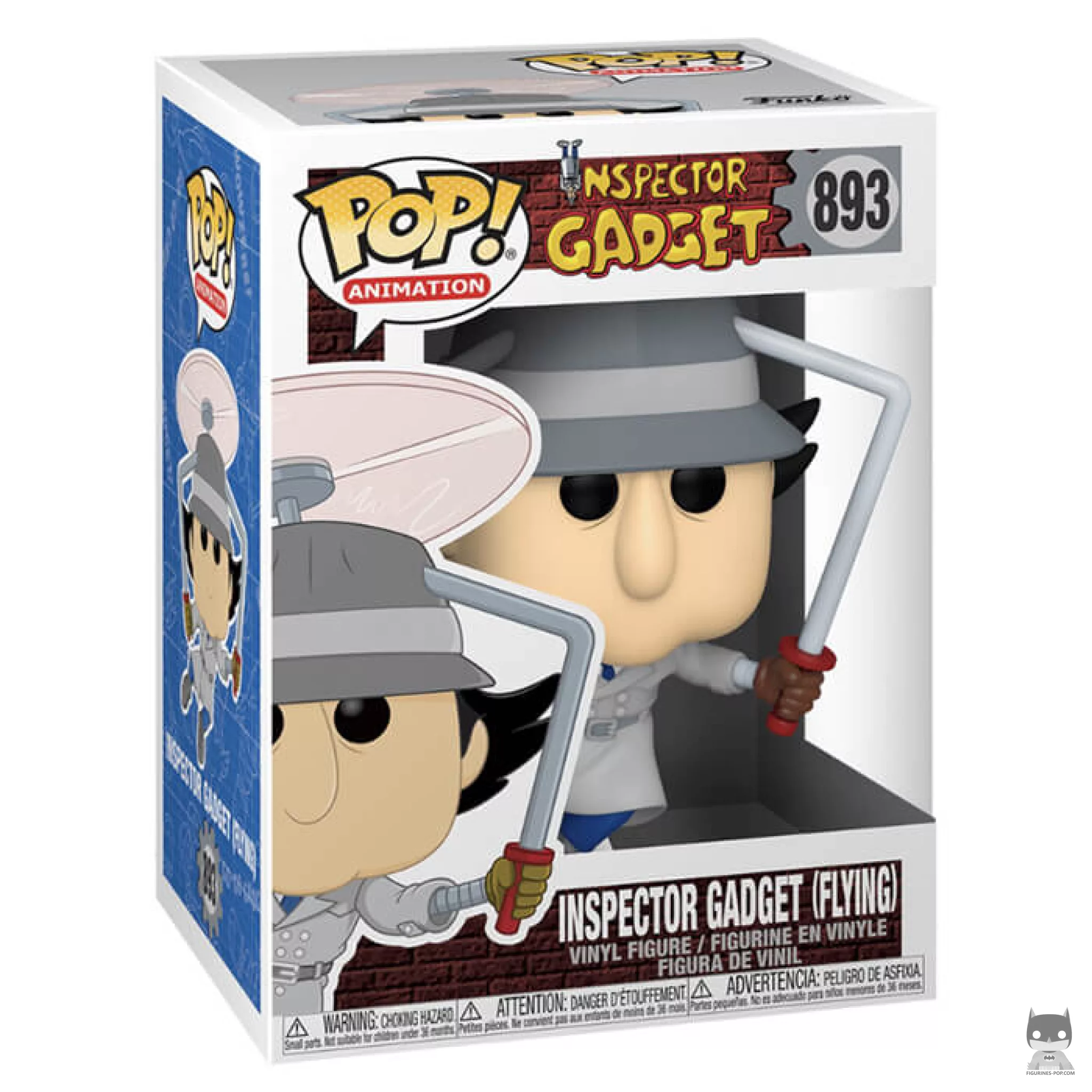 Figura Funko Pop! Inspector Gadget volando en su caja