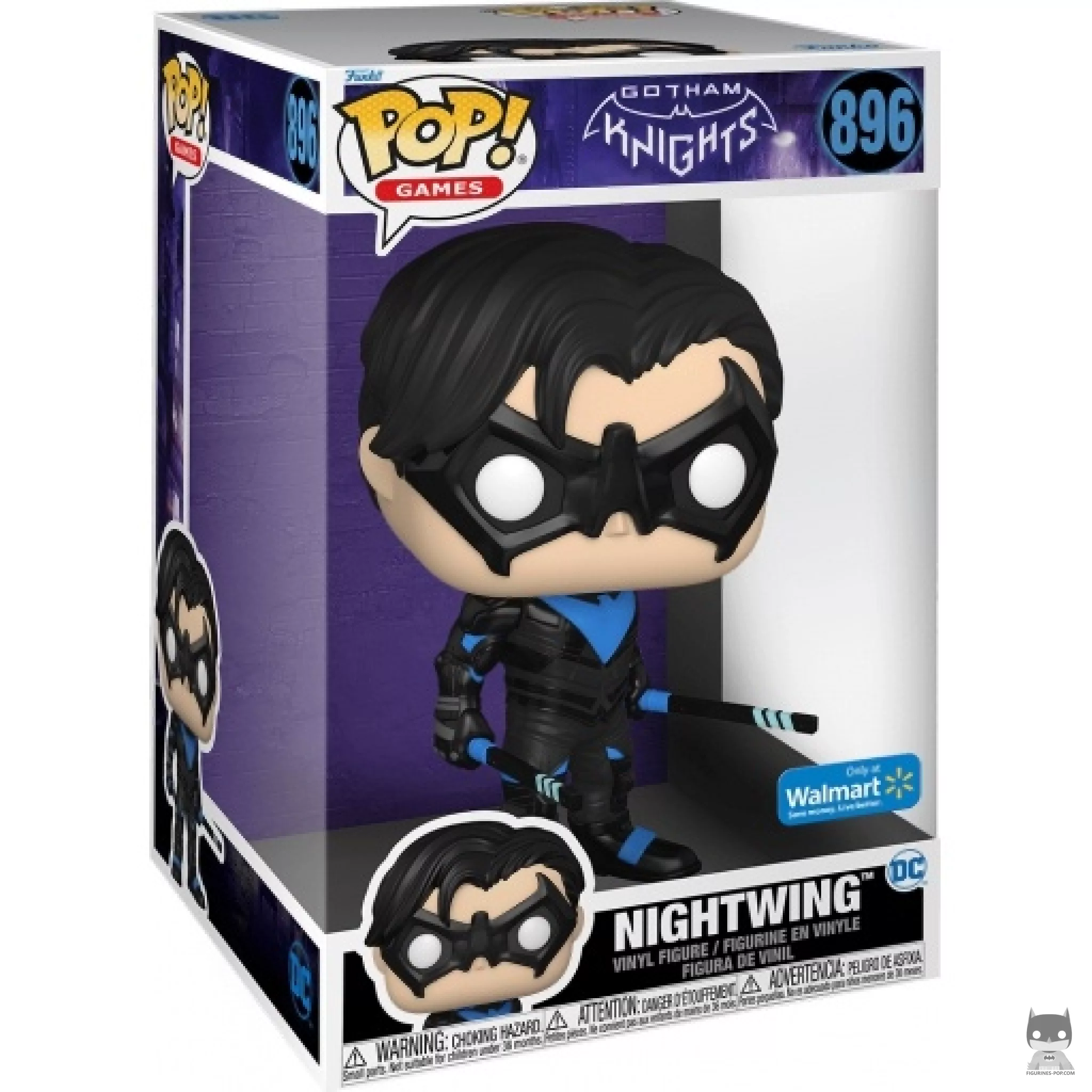 Figura Funko Pop! Nightwing (Supersized) en su caja