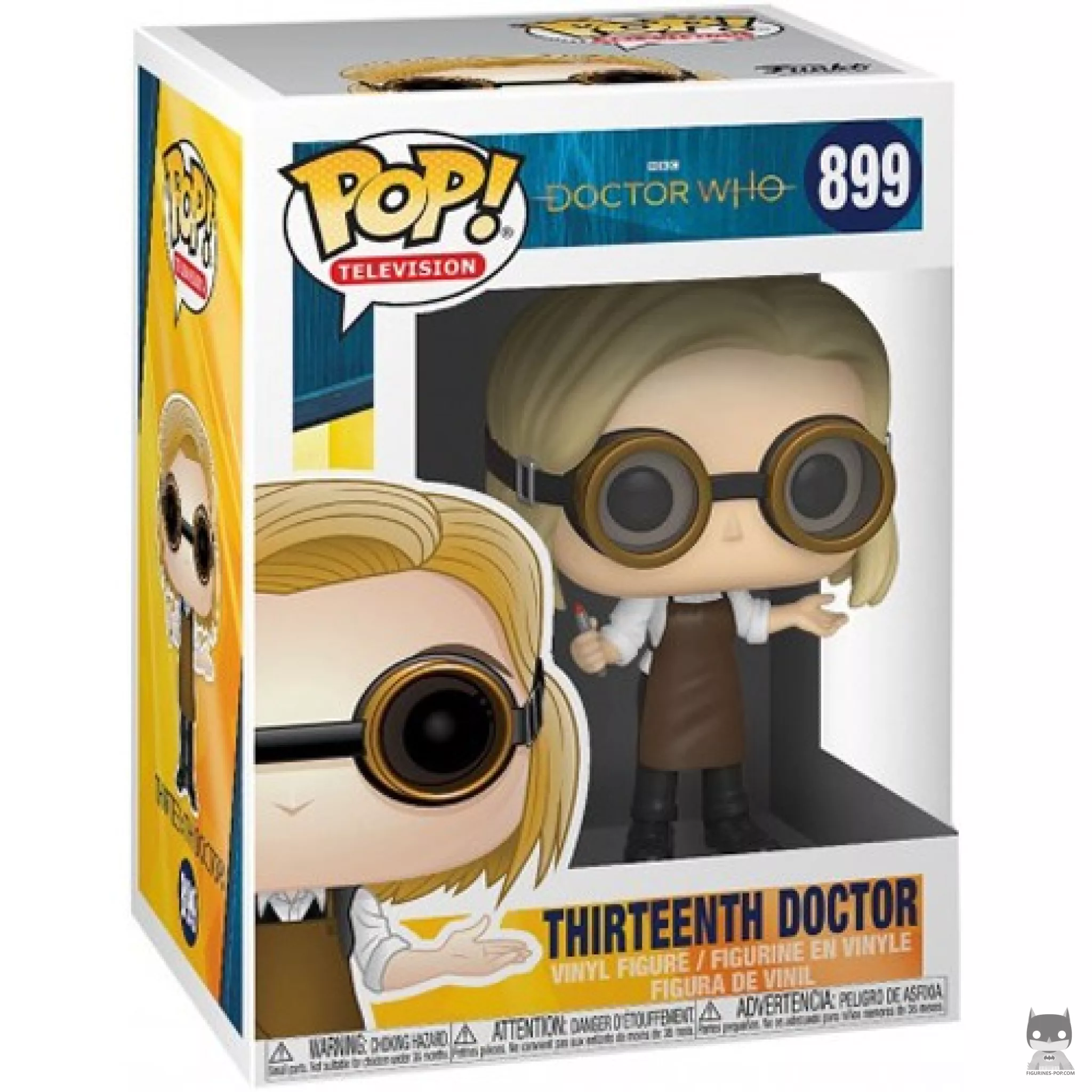 Figura Funko Pop! Decimotercera Doctora en su caja