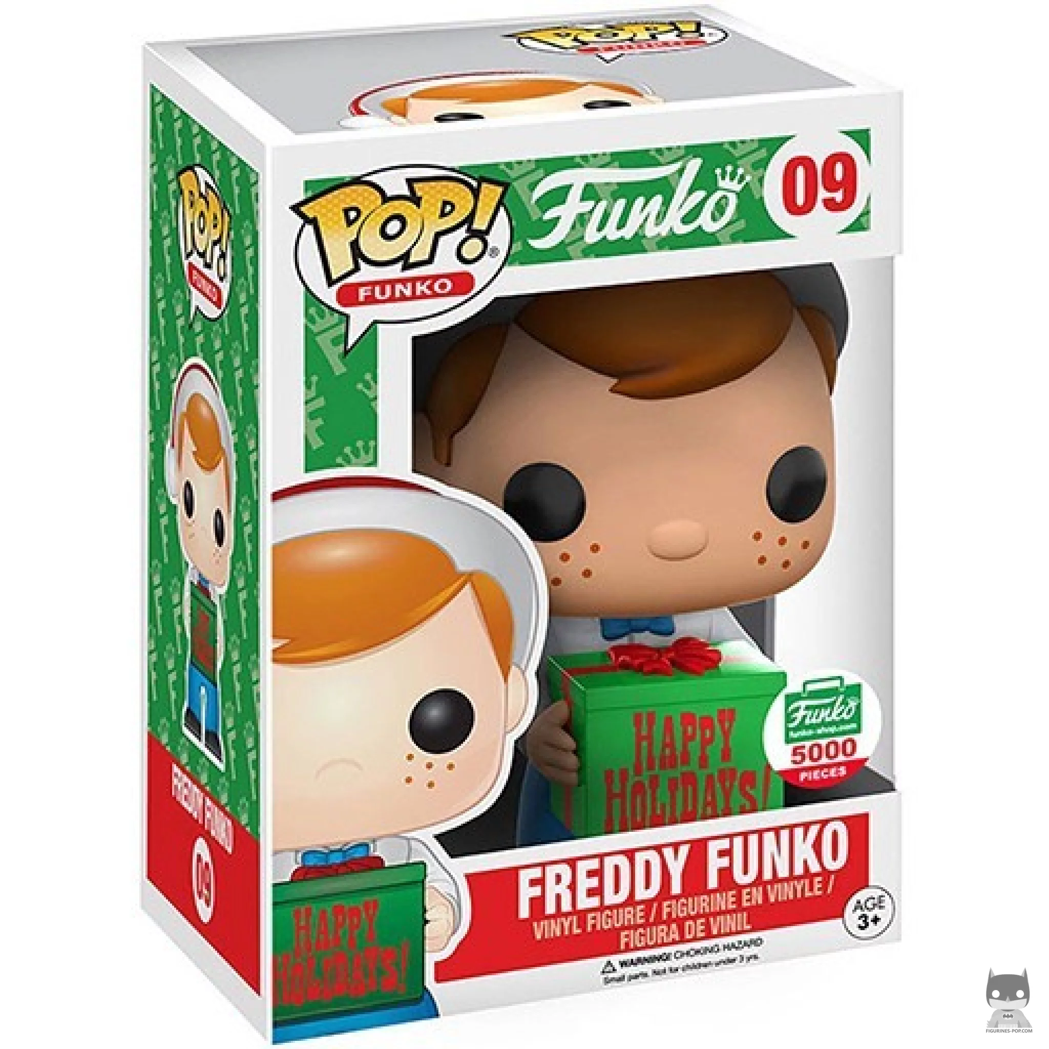 Figura Funko Pop! Freddy Funko como Papá Noel en su caja