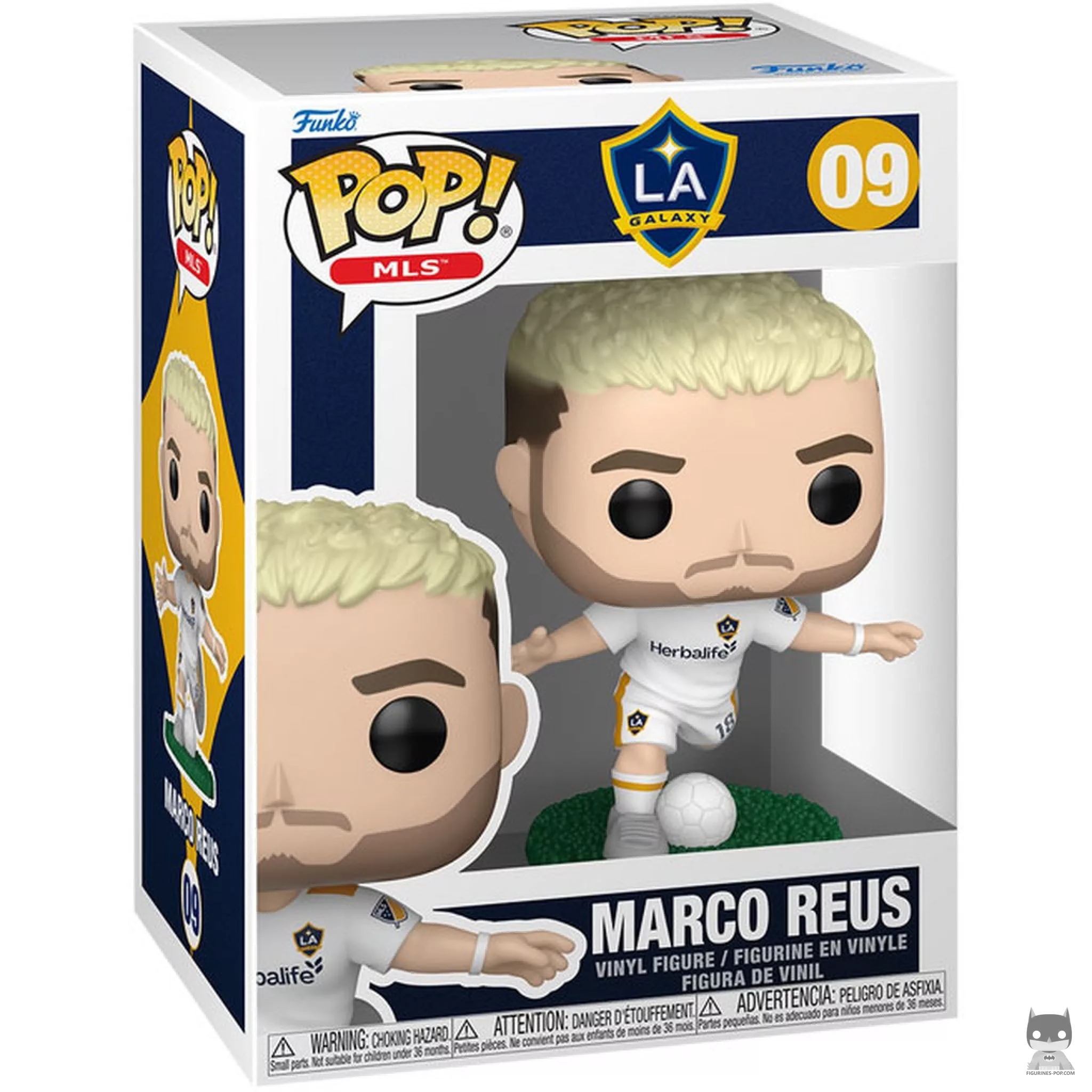 Figura Funko Pop! Marco Reus (LA Galaxy) en su caja