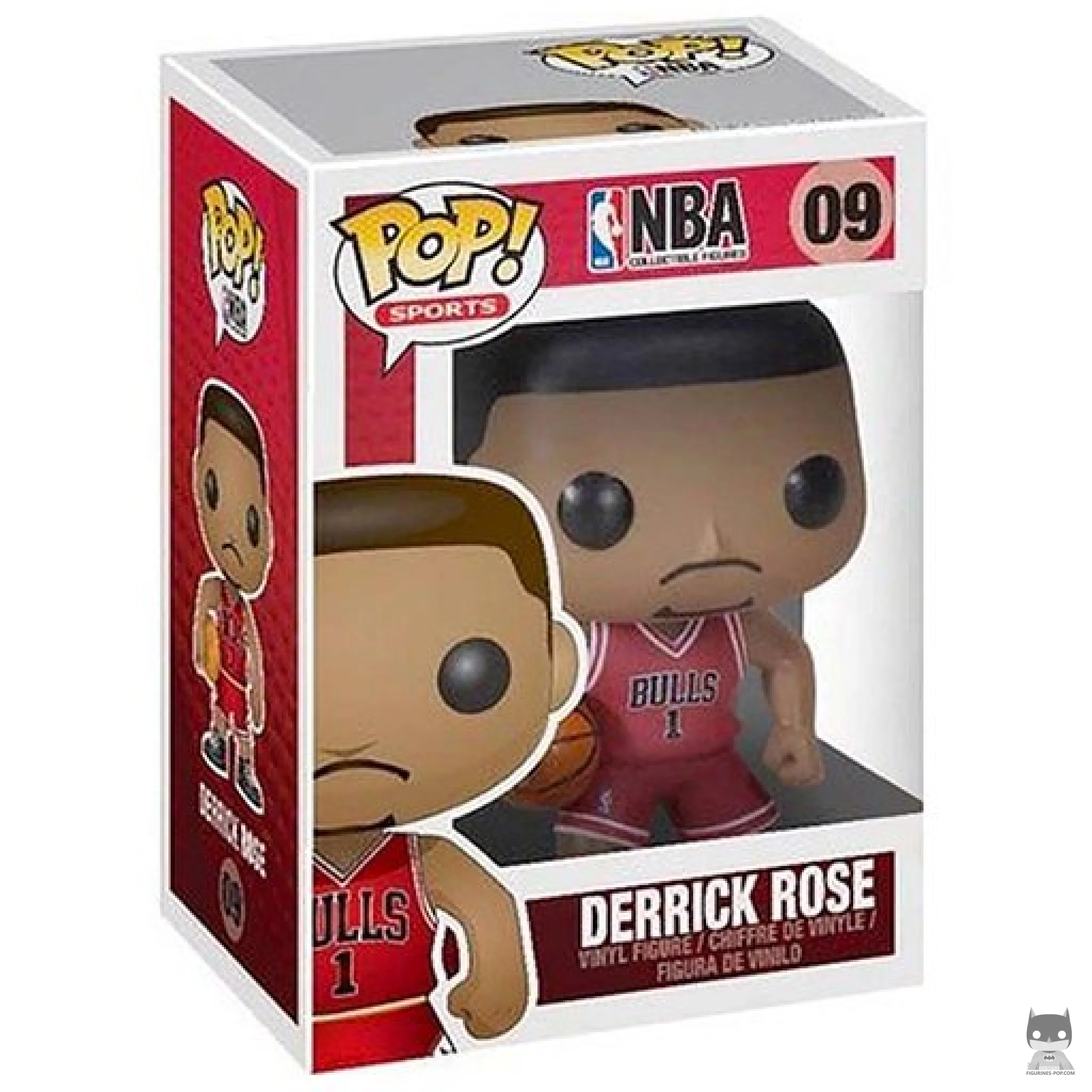 Figura Funko Pop! Derrick Rose en su caja