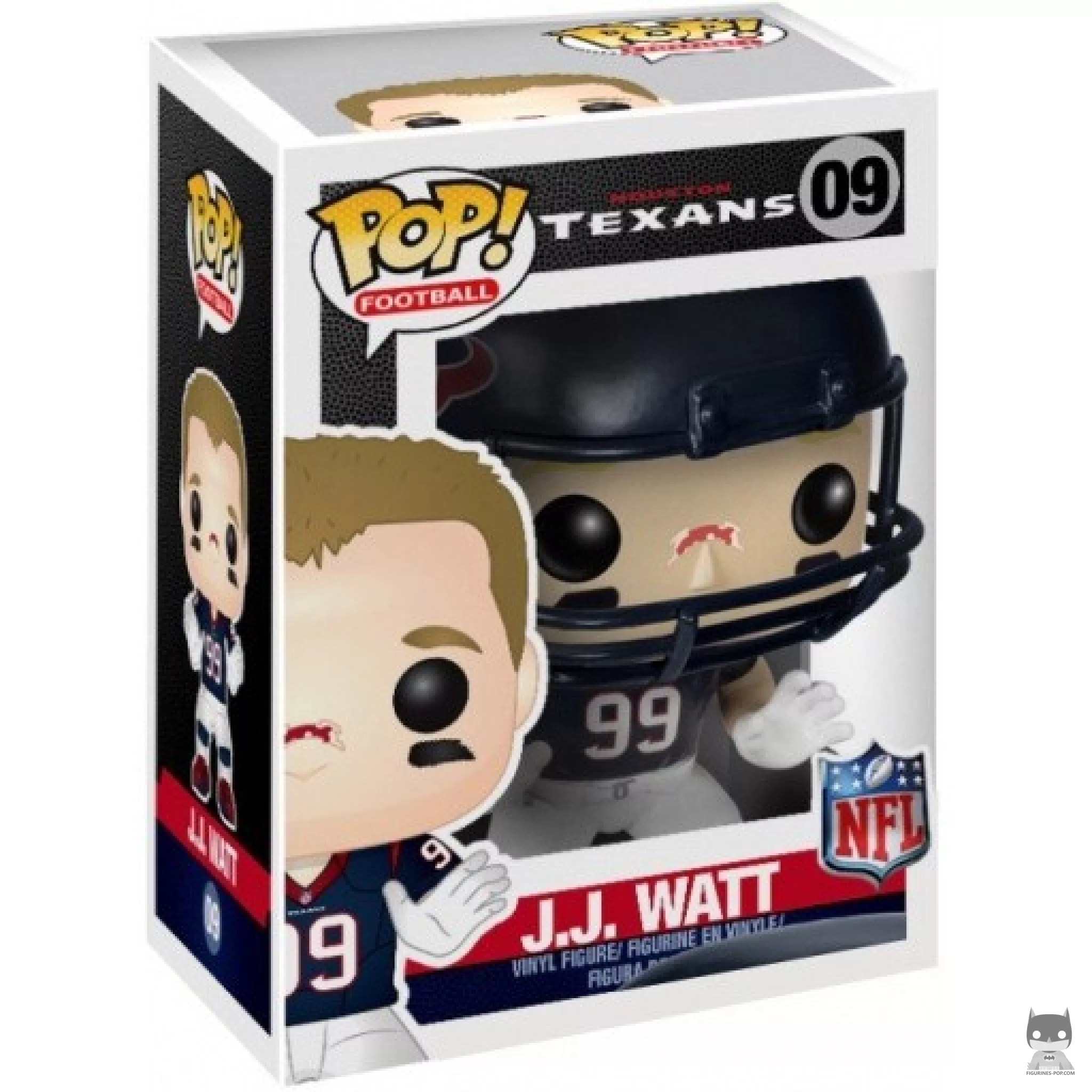 Figura Funko Pop! JJ Watt en su caja