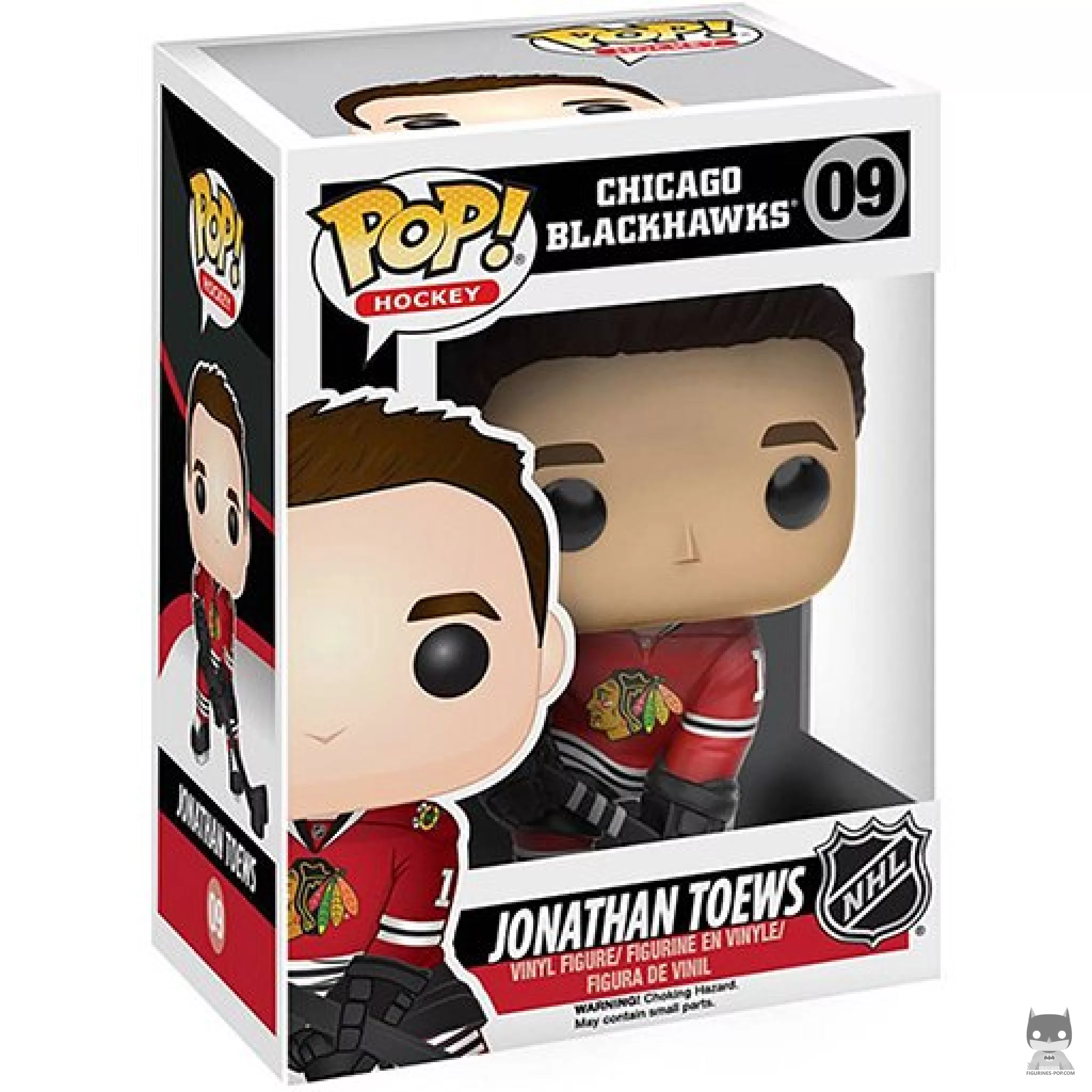 Figura Funko Pop! Jonathan Toews en su caja