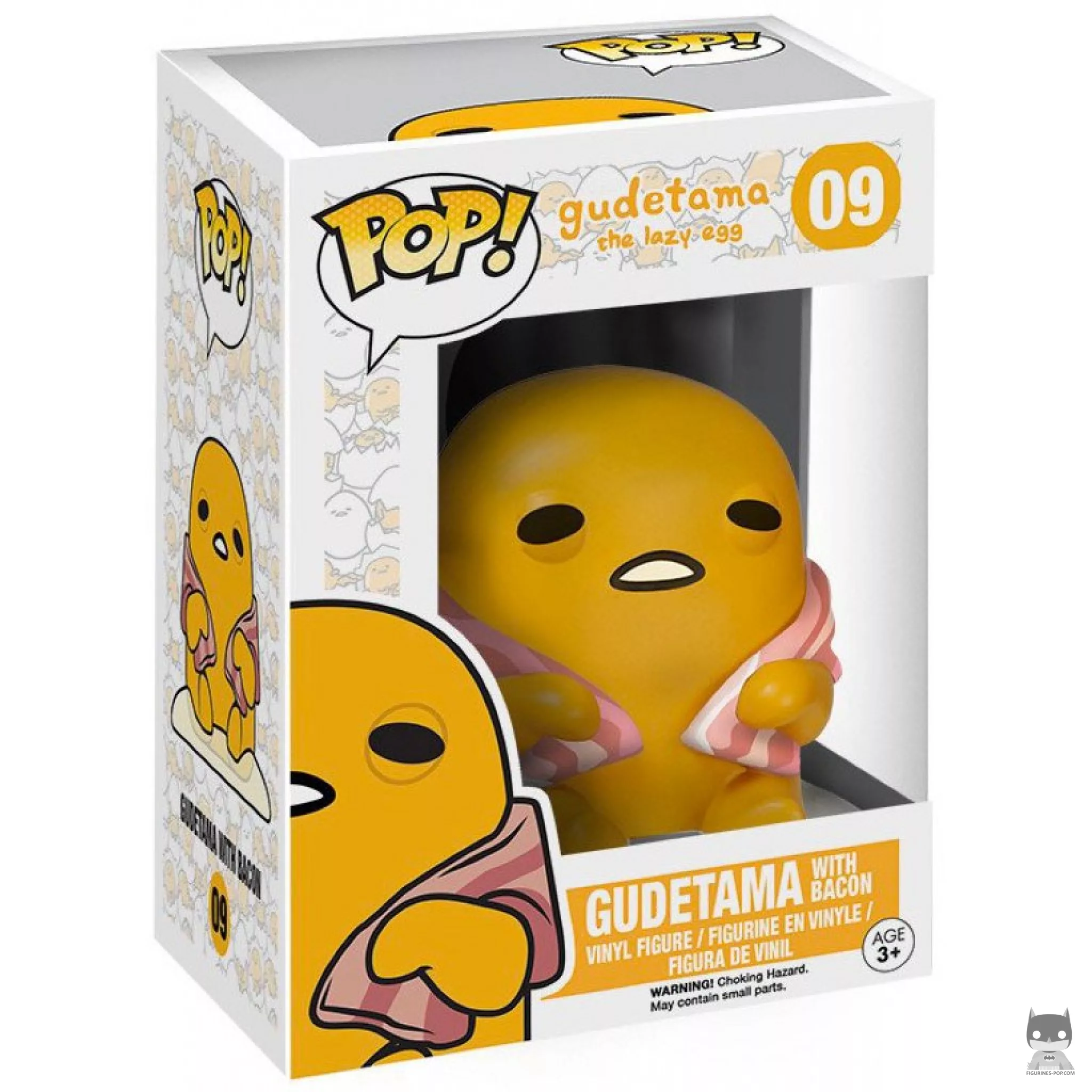 Figura Funko Pop! Gudetama con beicon en su caja
