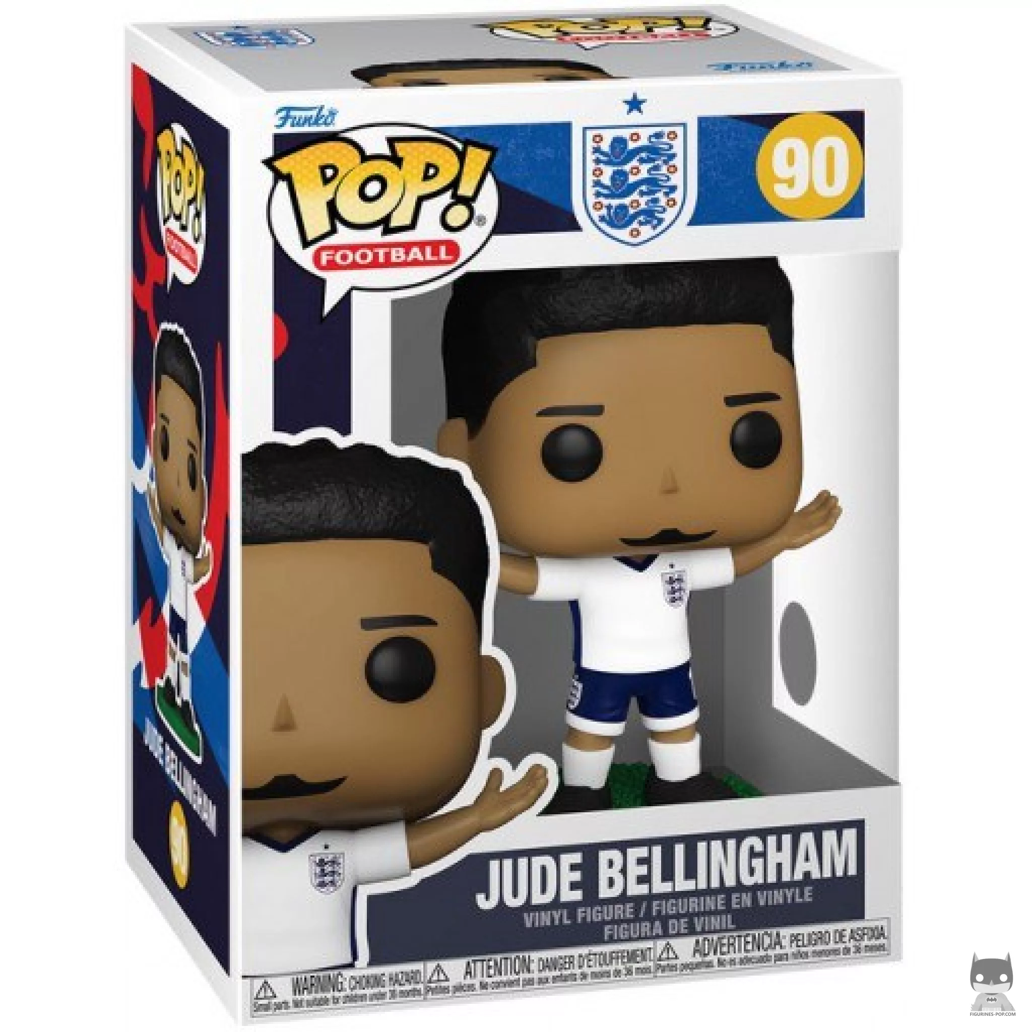 Figura Funko Pop! Jude Bellingham (Inglaterra) en su caja