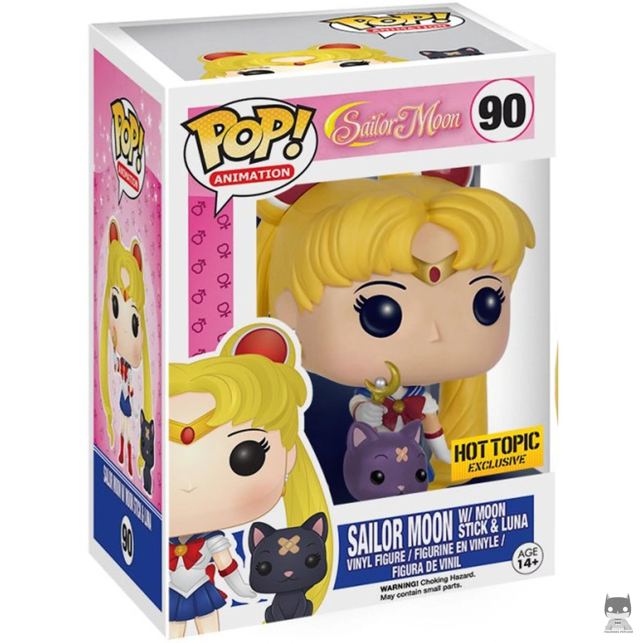 Figura Funko Pop! Sailor Moon con el cetro lunar en su caja