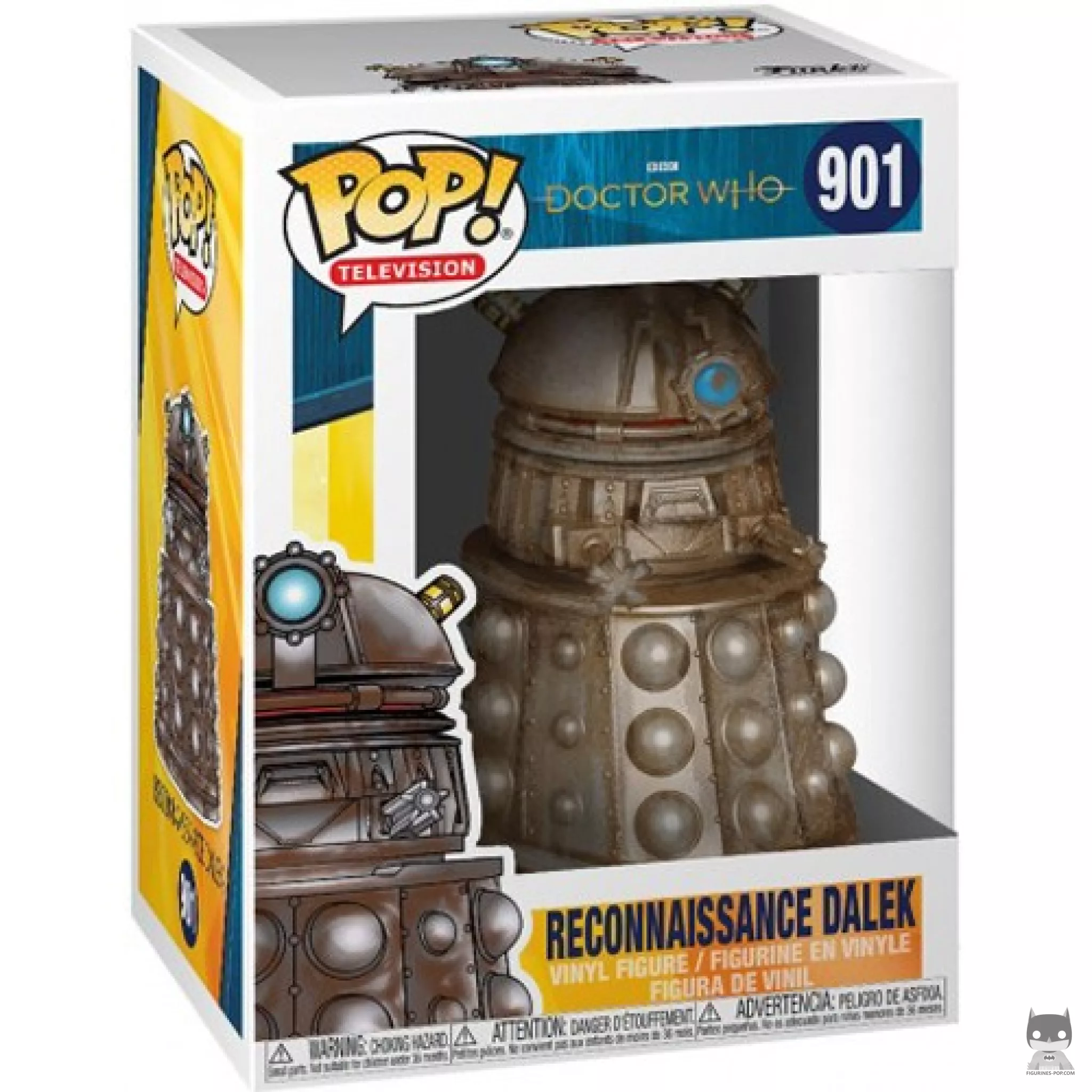 Figura Funko Pop! Dalek de reconocimiento en su caja
