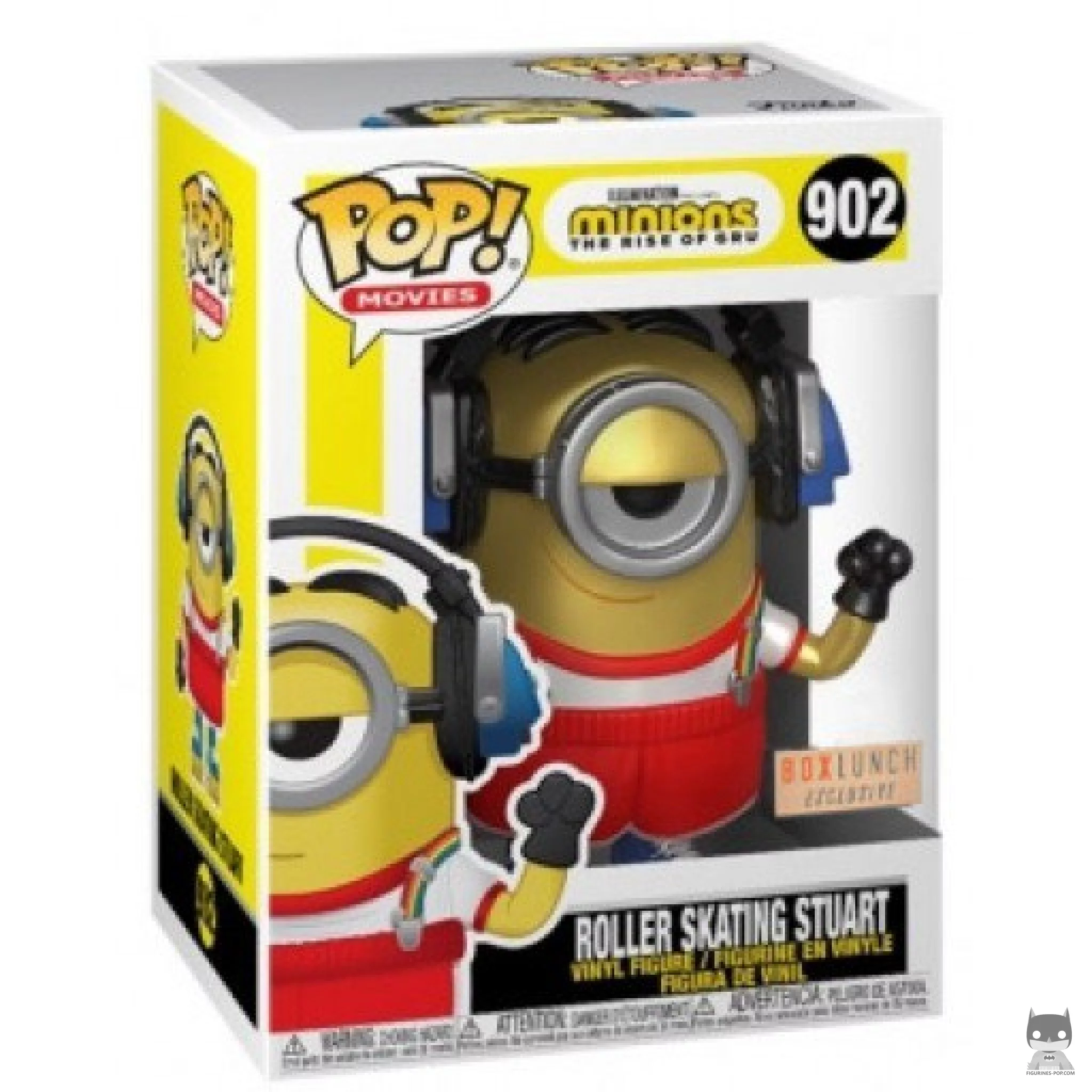 Figura Funko Pop! Stuart en patines (Metalizado) en su caja