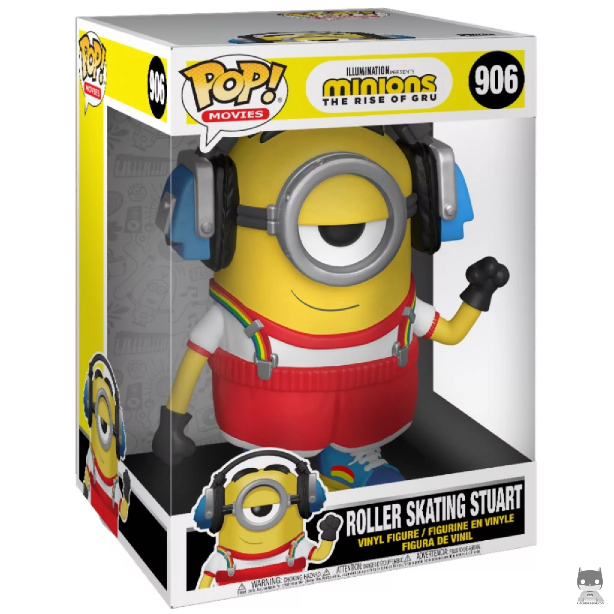 Figura Funko Pop! Stuart en patines (Supersized) en su caja