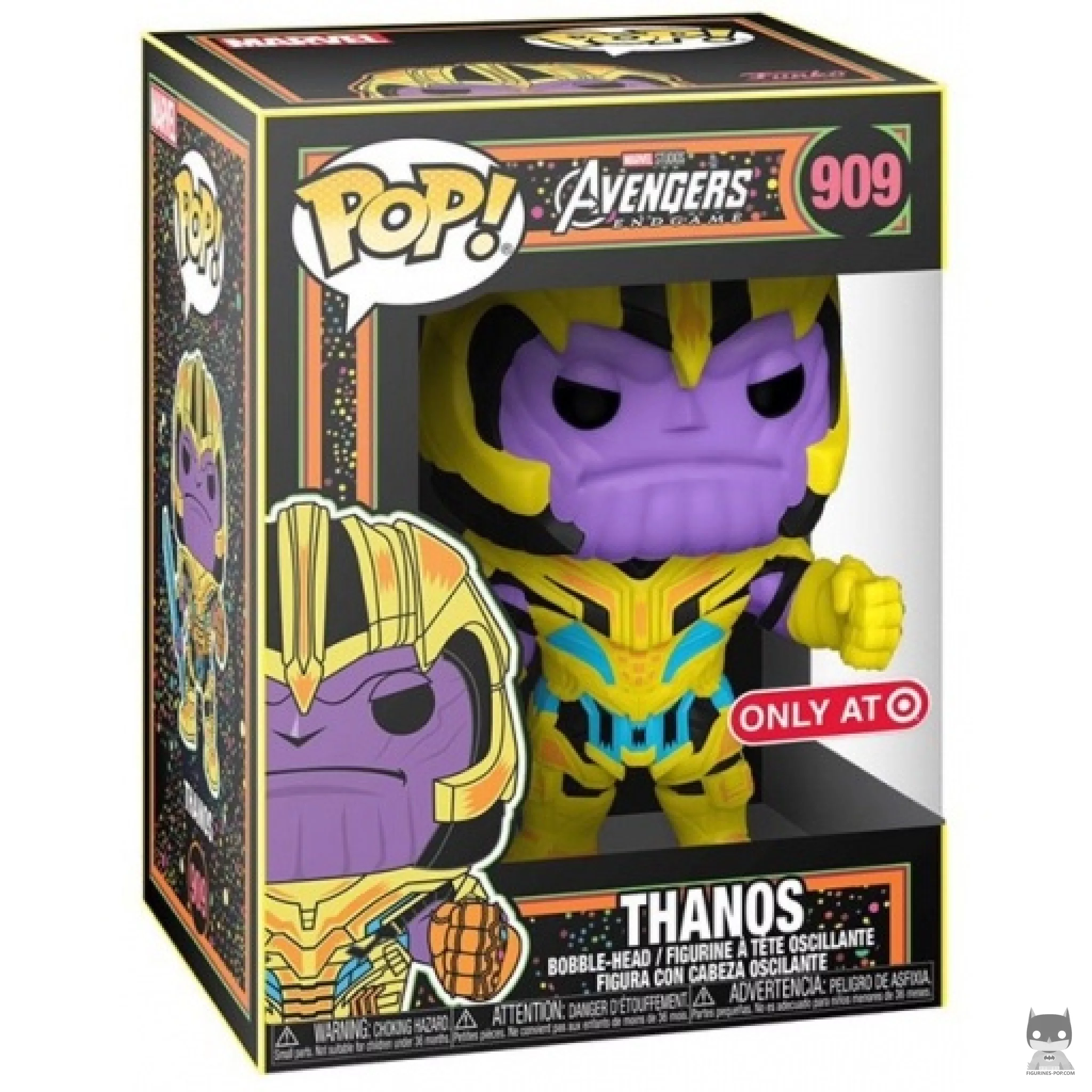 Figura Funko Pop! Thanos (Luz negra) en su caja