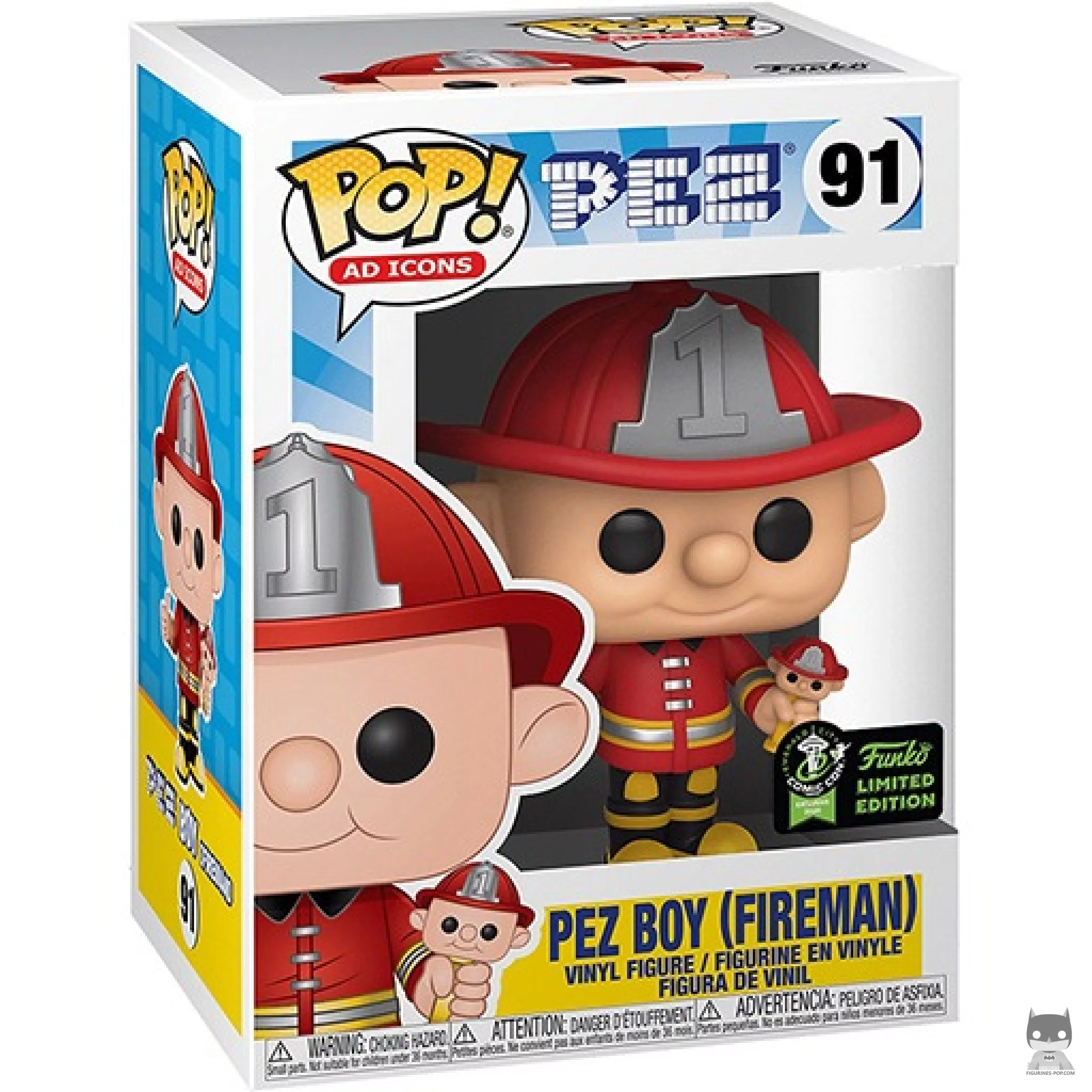 Figura Funko Pop! Pez Boy (Bombero) en su caja