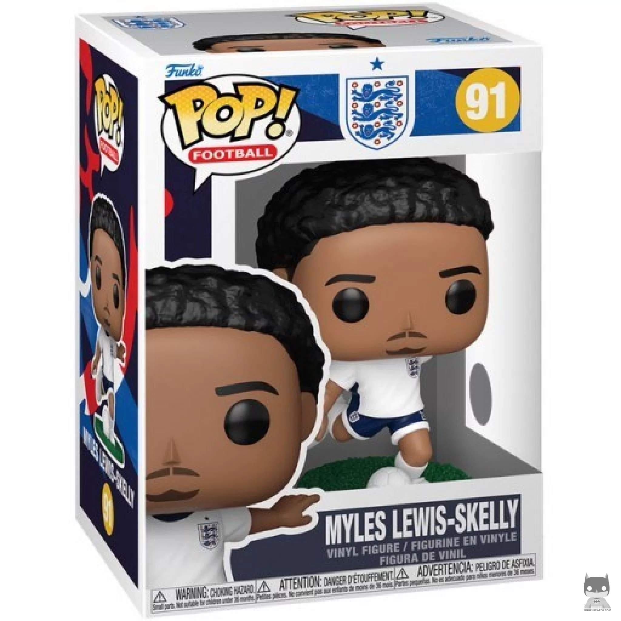 Figura Funko Pop! Myles Lewis-Skely (Inglaterra) en su caja