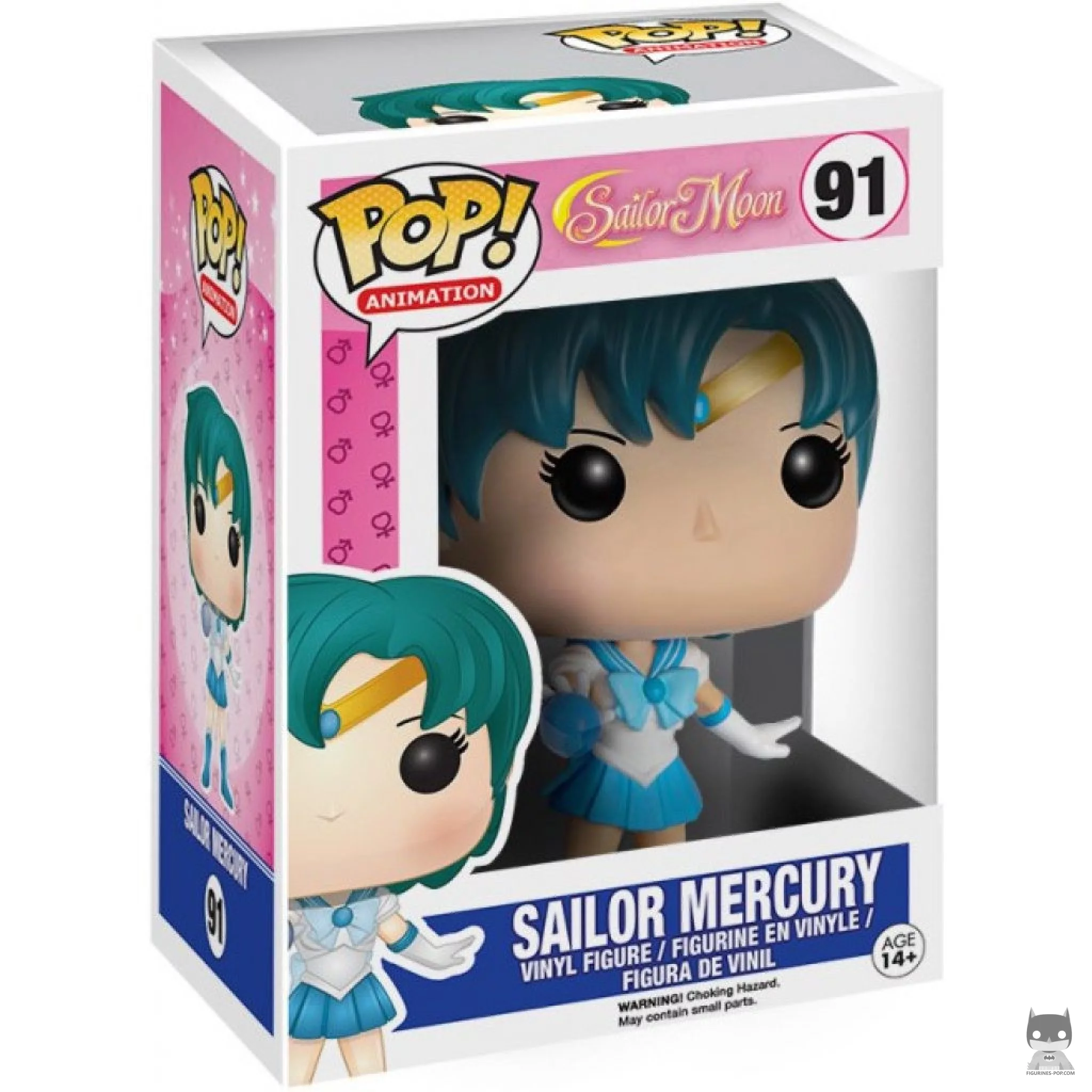 Figura Funko Pop! Sailor Mercury en su caja