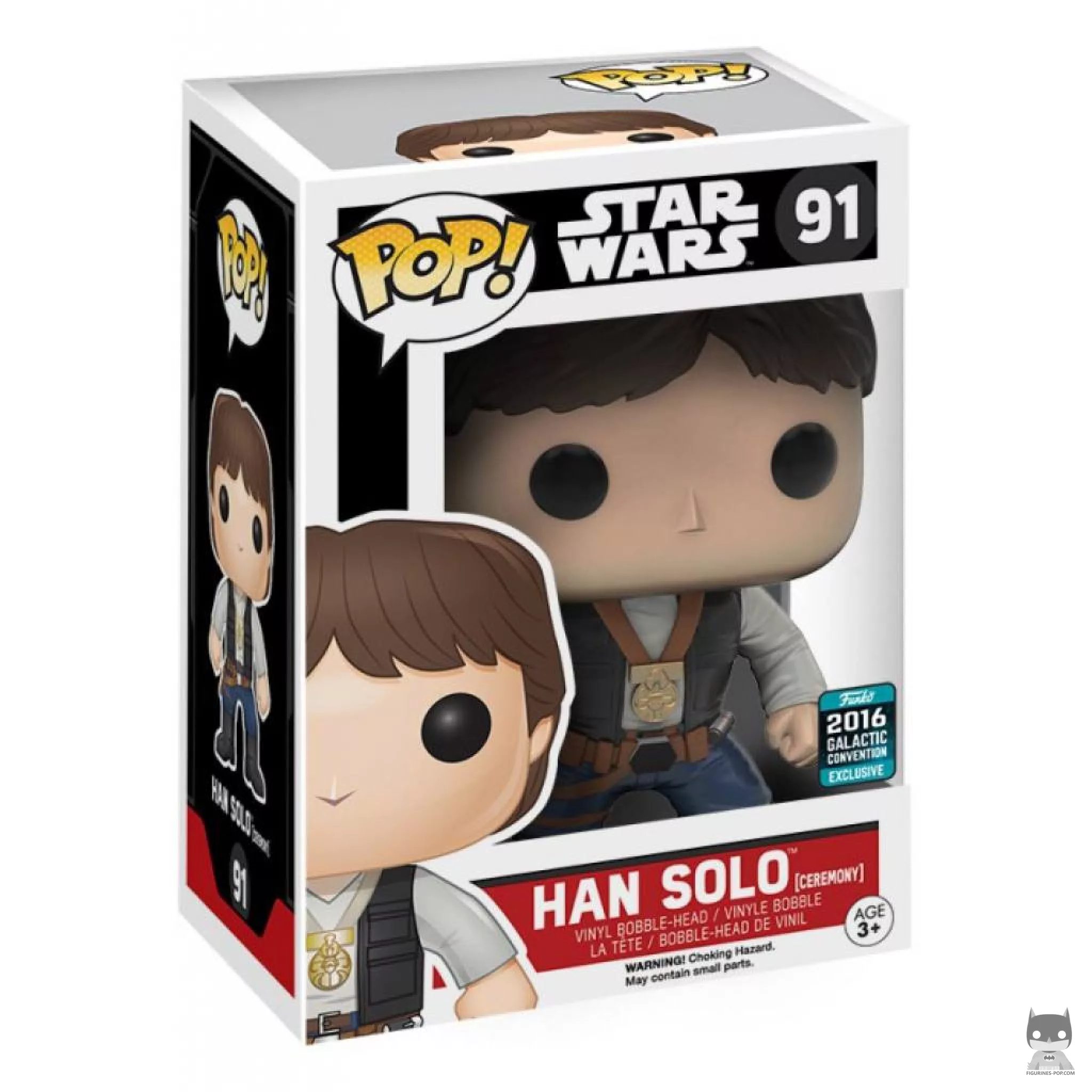 Figura Funko Pop! Han Solo con atuendo de ceremonia en su caja