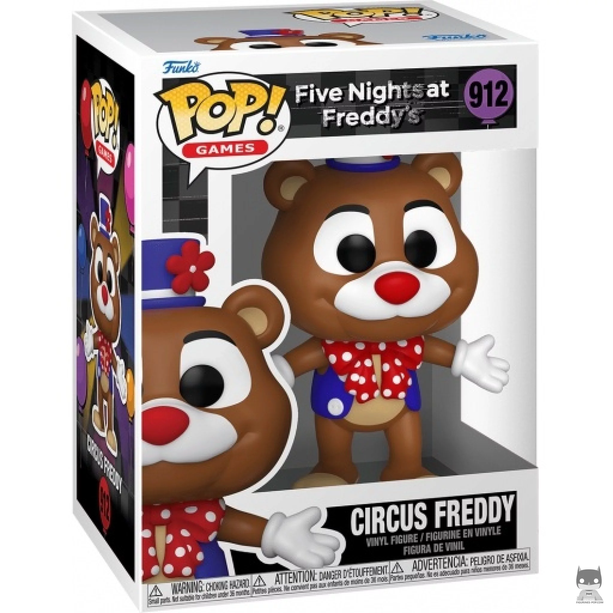 Figura Funko Pop! Circus Freddy en su caja