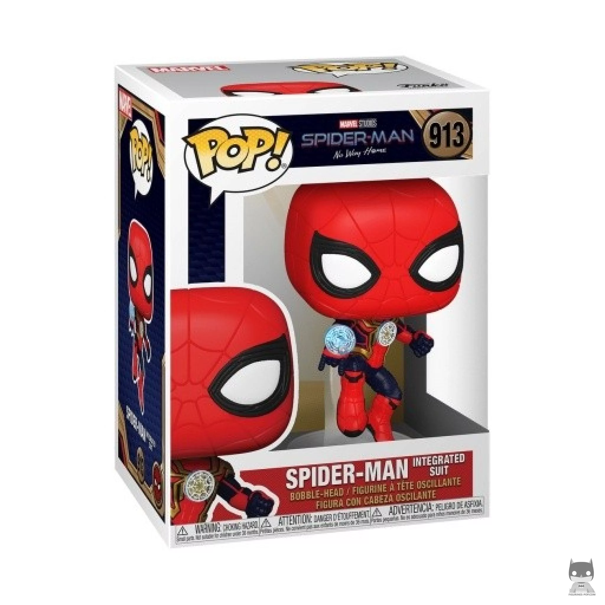 Figura Funko Pop! Spider-Man traje integrado en su caja