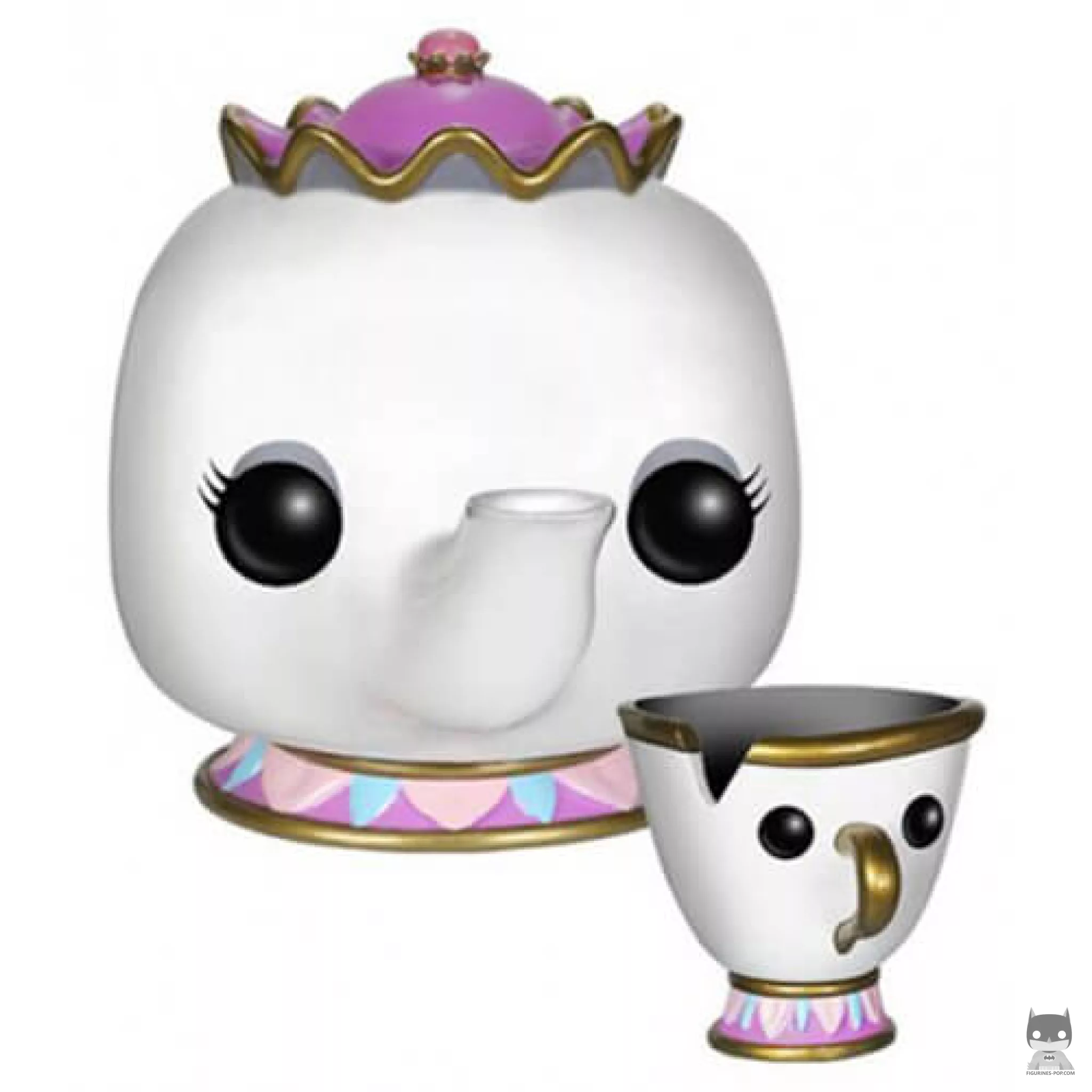 Figura Funko Pop! Señora Potts & Chip (La bella y la bestia)