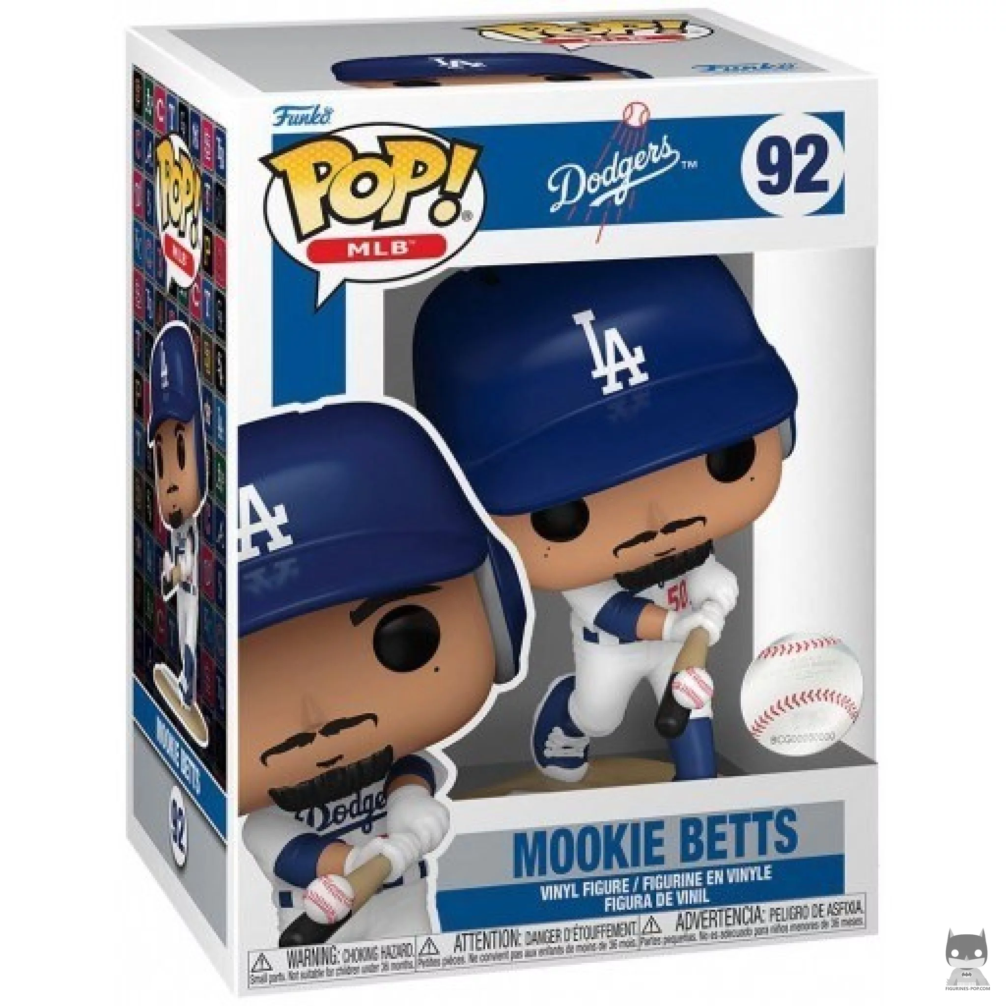 Figura Funko Pop! Mookie Betts (Bateando) en su caja