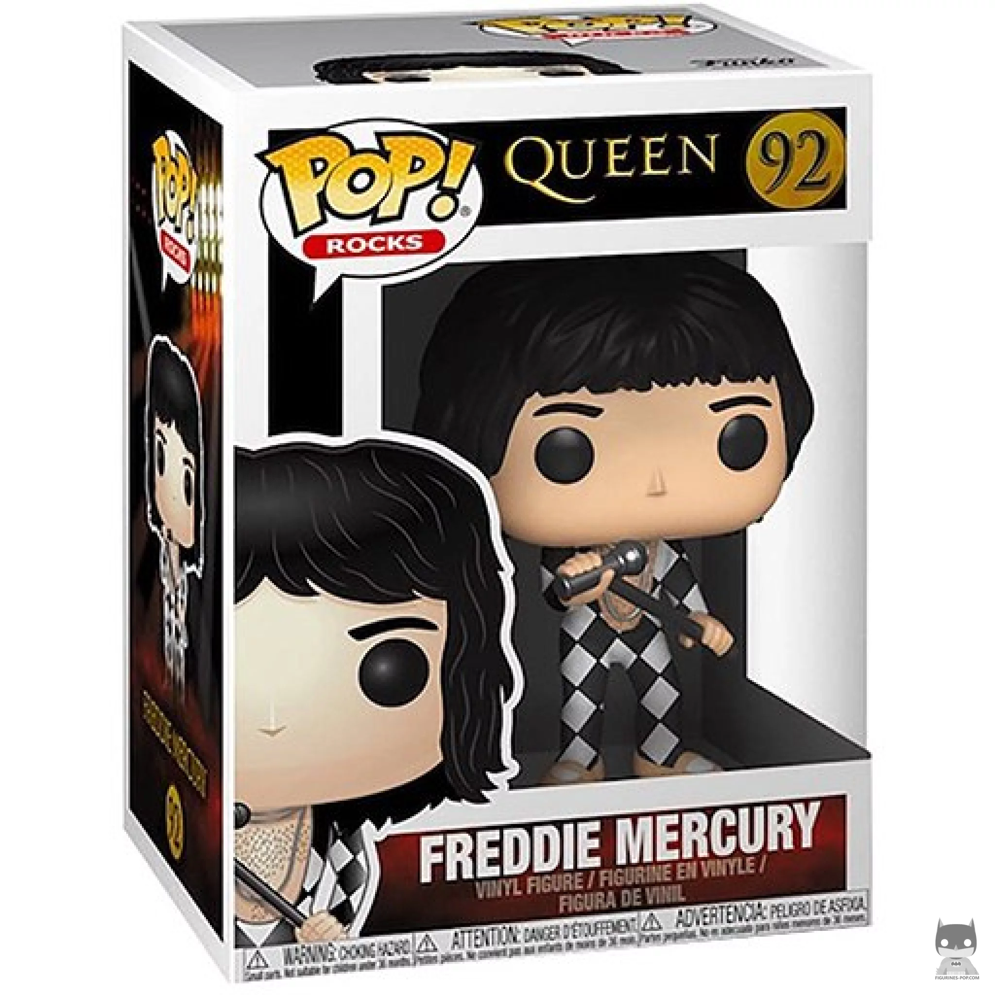 Figura Funko Pop! Freddie Mercury en su caja