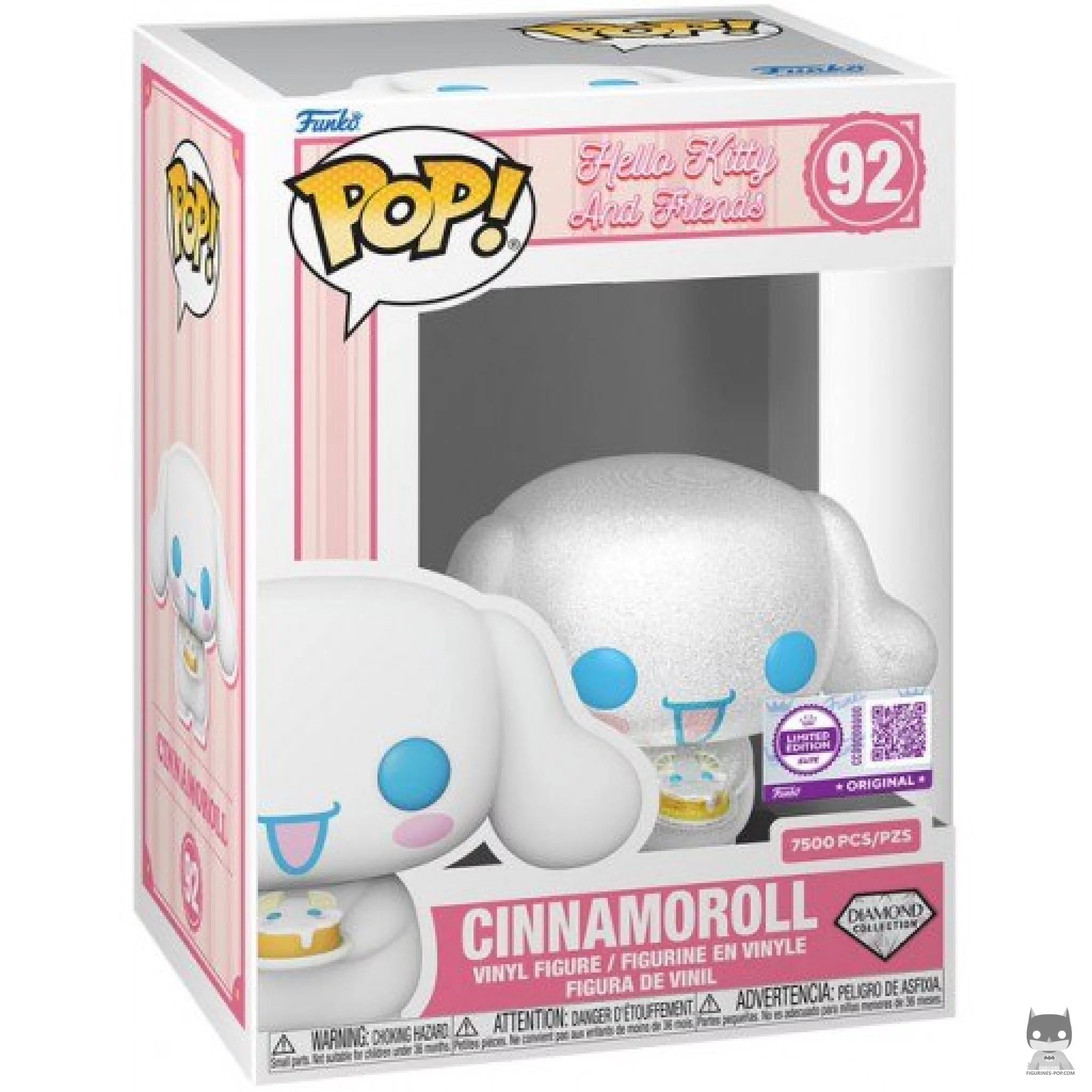 Figura Funko Pop! Cinnamoroll (Purpurina de diamante) en su caja