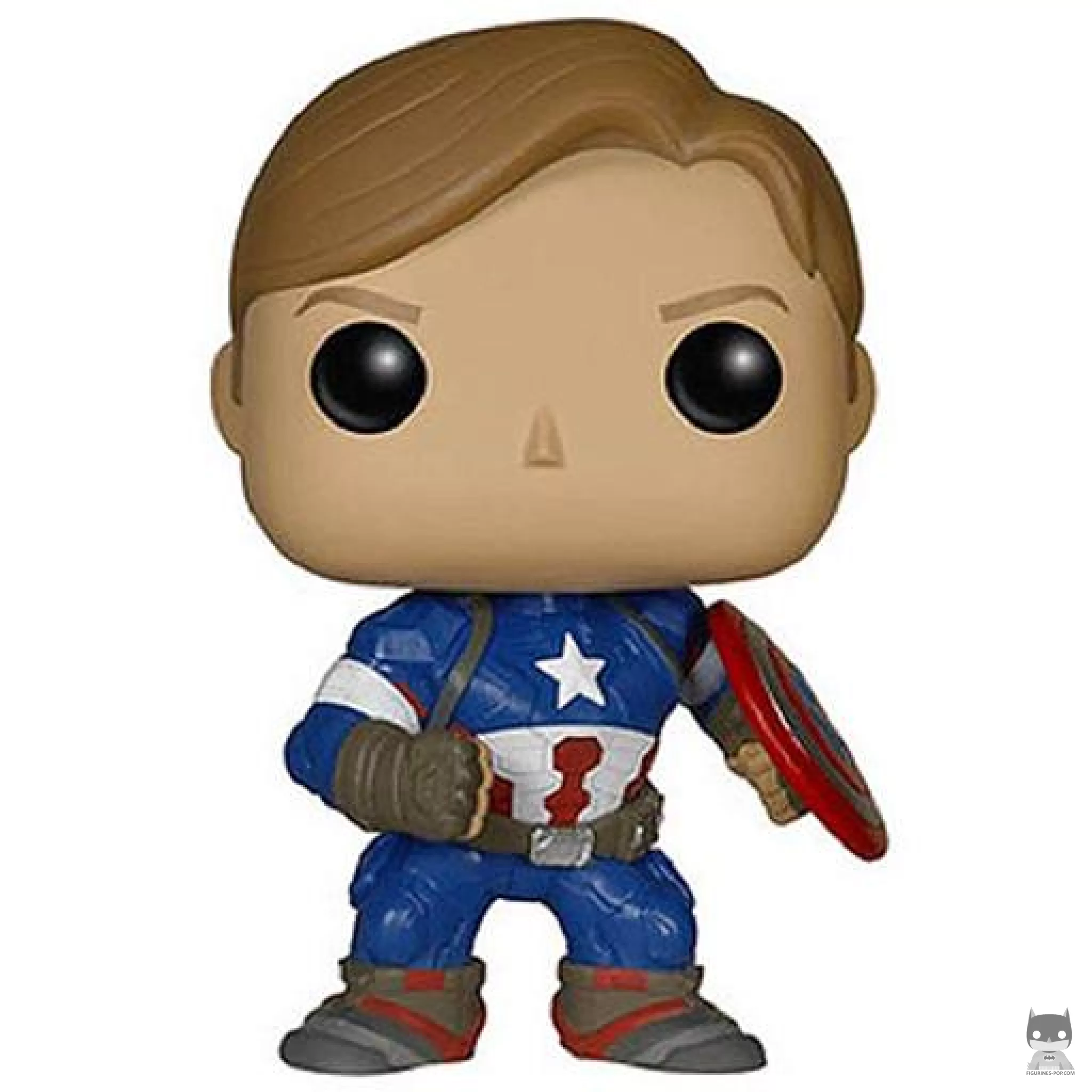 Figura Funko Pop! Capitán América (Sin máscara) (Vengadores: La era de Ultrón)