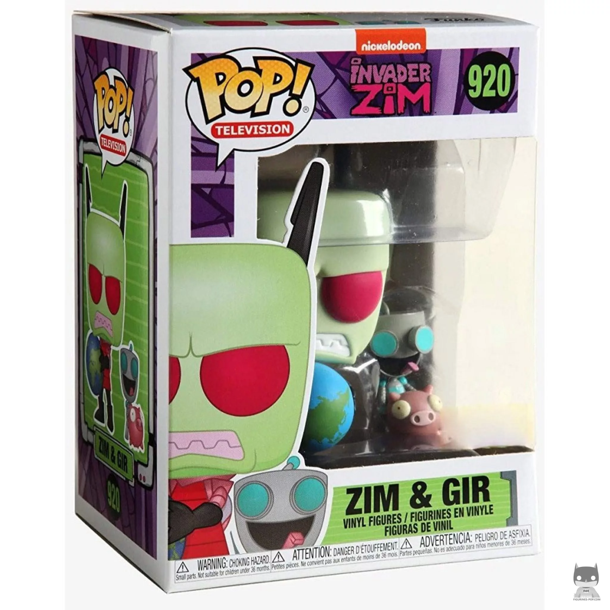 Figura Funko Pop! Zim & GIR en su caja