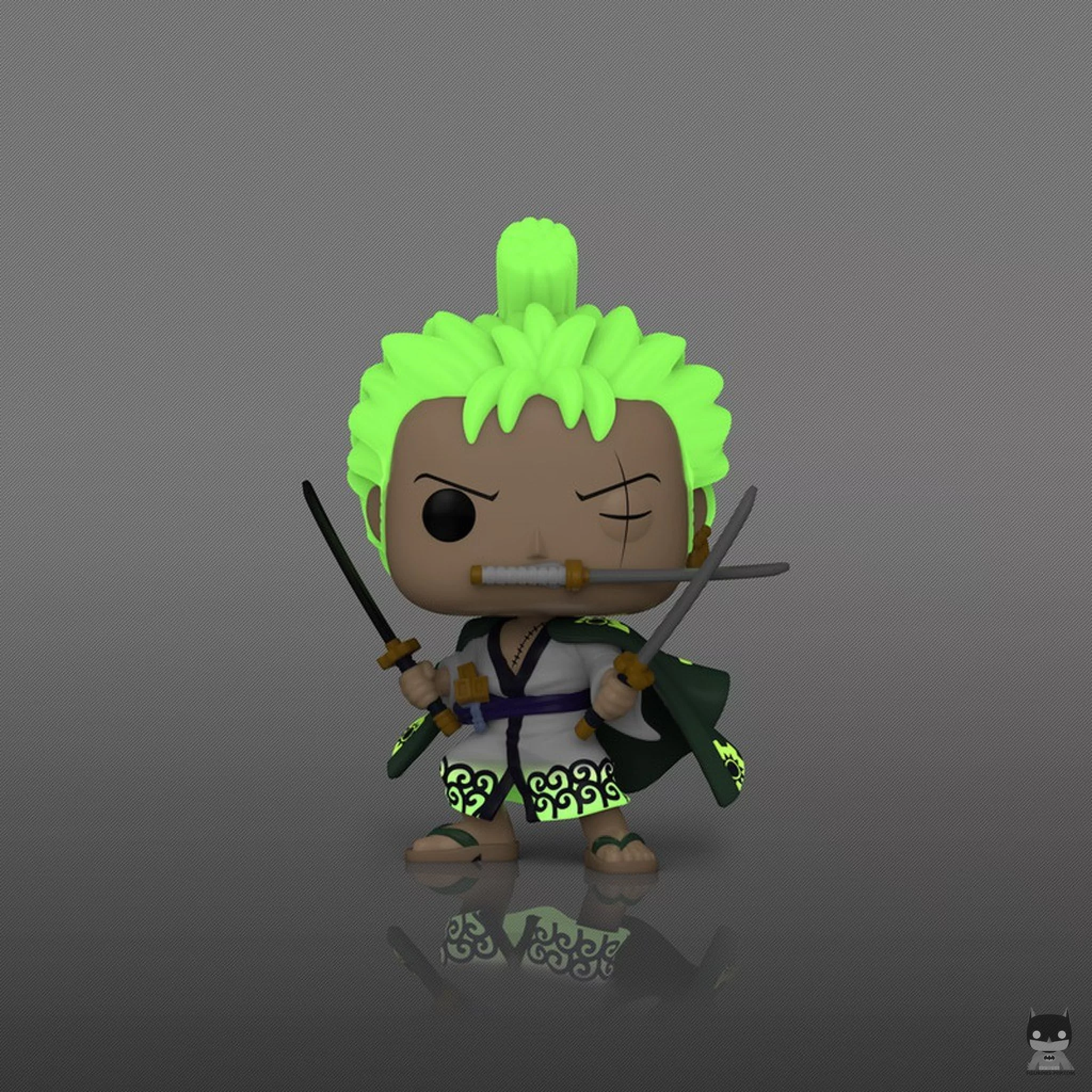 Figura Funko Pop! Roronoa Zoro (Estilo de tres espadas) (Brilla en la oscuridad) (One Piece)