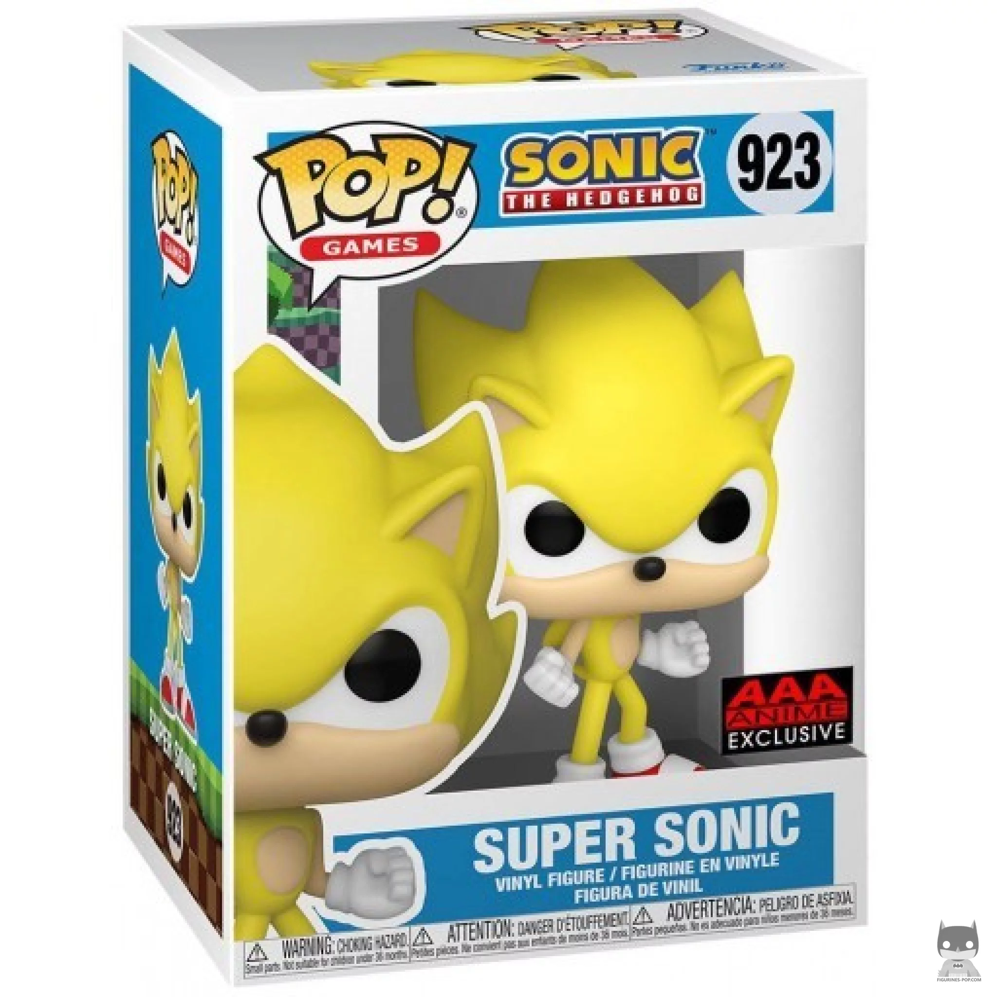 Figura Funko Pop! Super Sonic en su caja