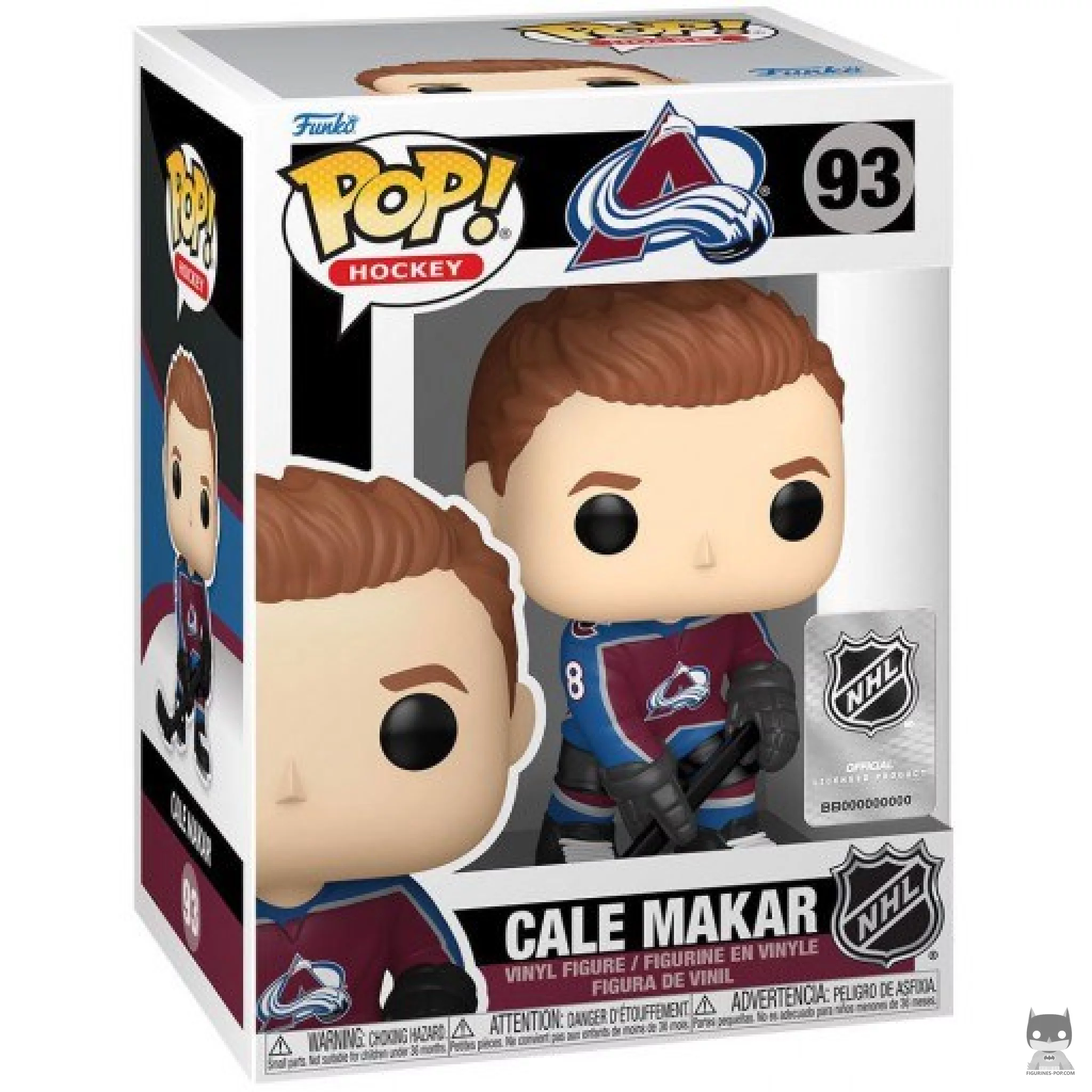 Figura Funko Pop! Cale Makar en su caja